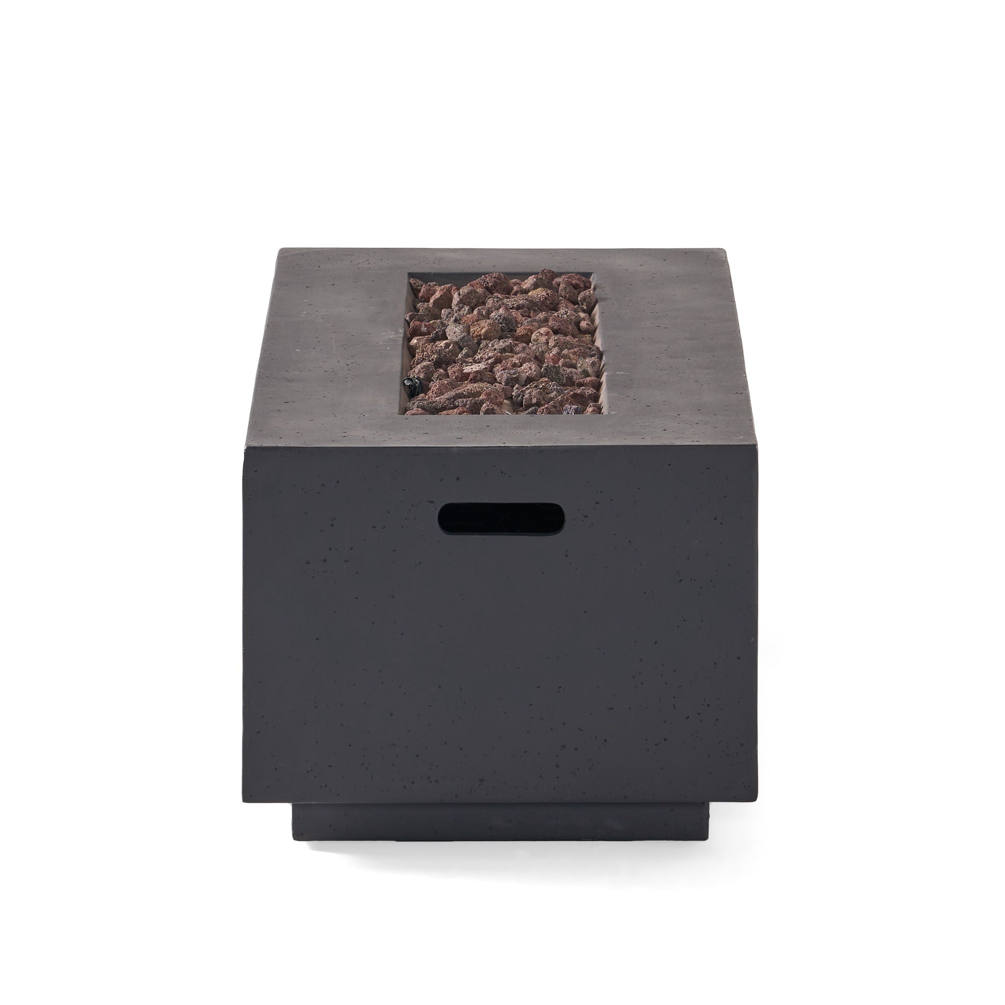 Contemporary Outdoor 40, 000 Btu Propane Fire Pit - Dark Gray