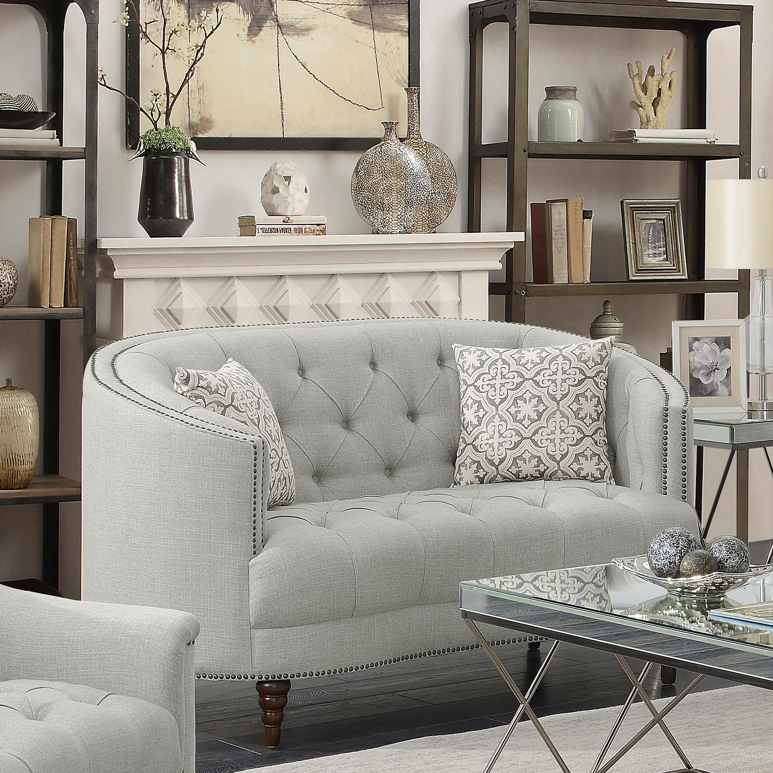 Diamond Modern Furniture COA Avonlea Stationary Fabric Loveseat 505642 IMAGE 9