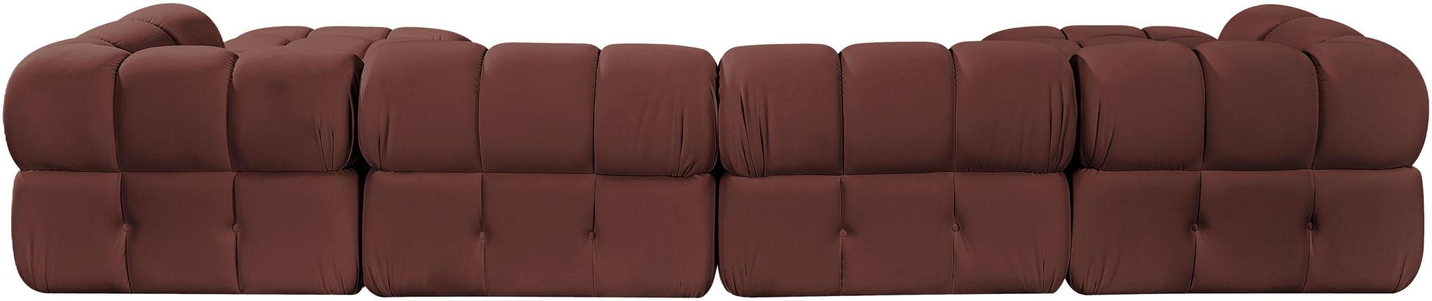 Orin - Velvet 6 Piece Modular Double Chaise Sectional