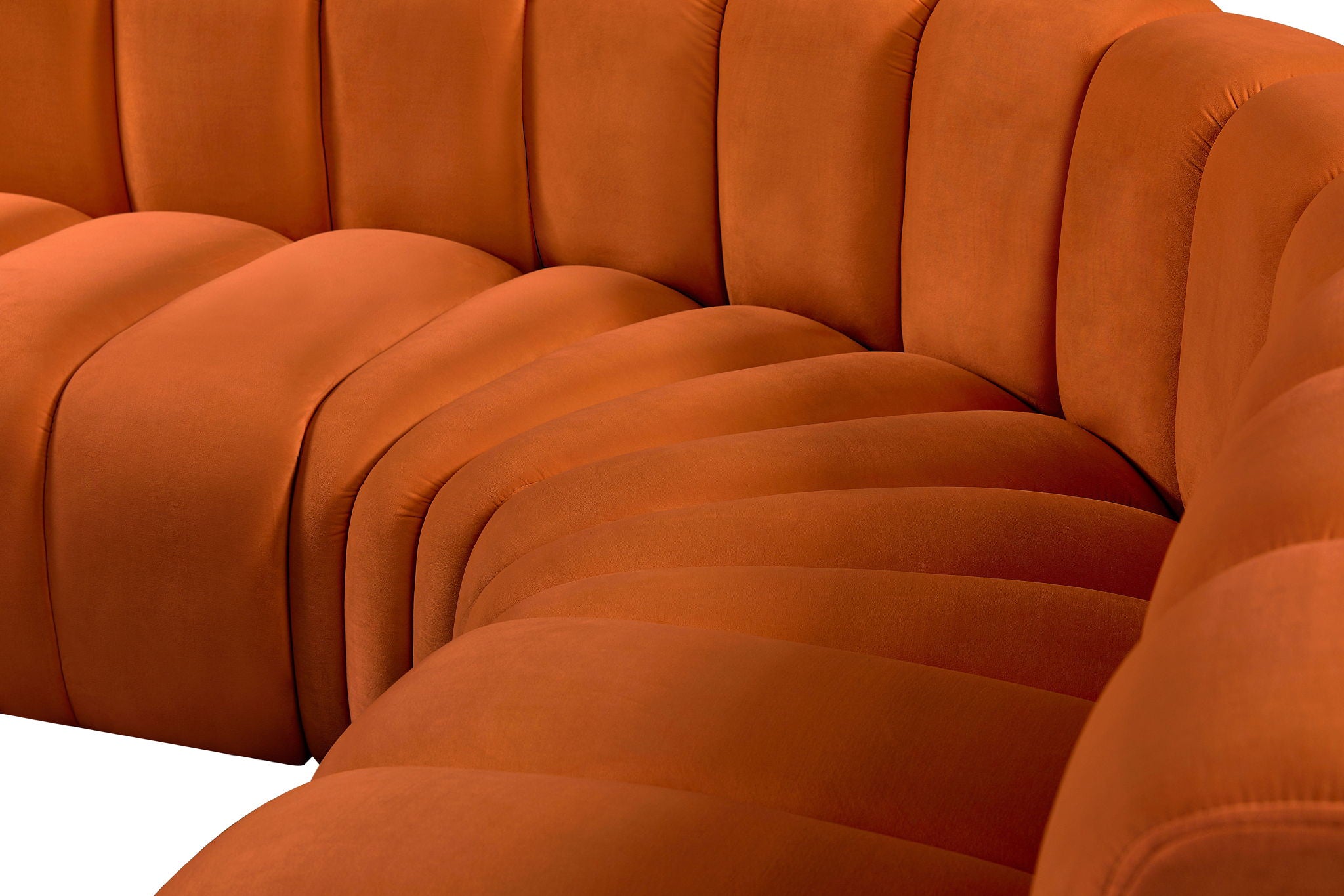 Arc - Velvet 5 Piece Corner Modular Sofa