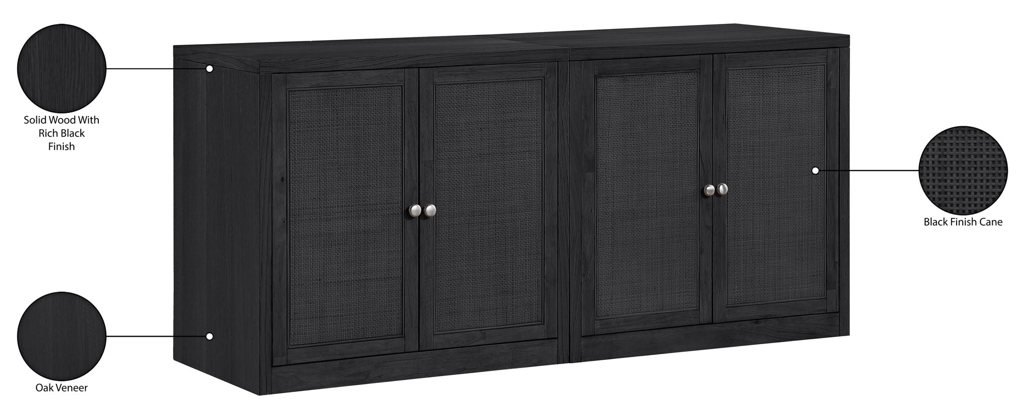 Vero - Solid Wood And Oak Venee Sideboard/Buffet