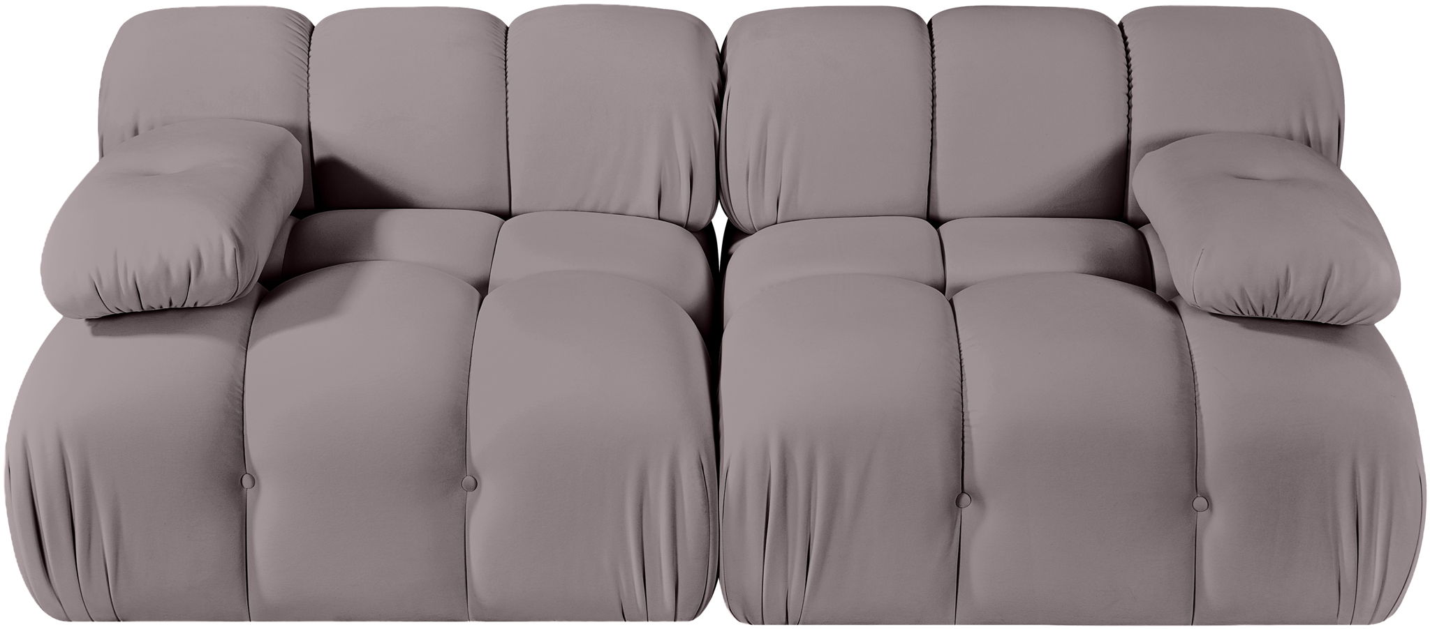 Orin - Velvet Performance Fabric Upholstered 2 Piece Modular Sofa