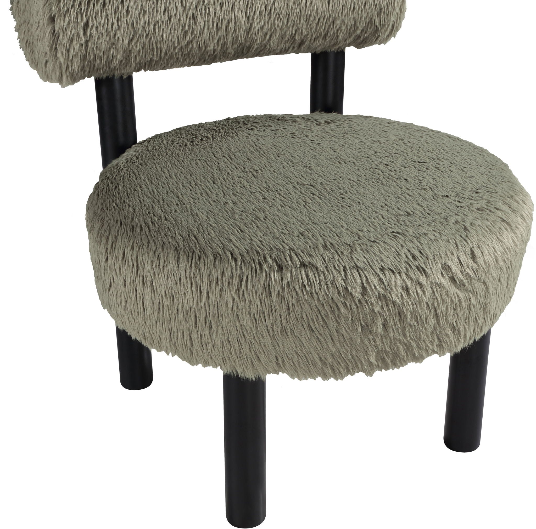 Ambre - Vegan Shearling Fabric Upholstered Accent Chair