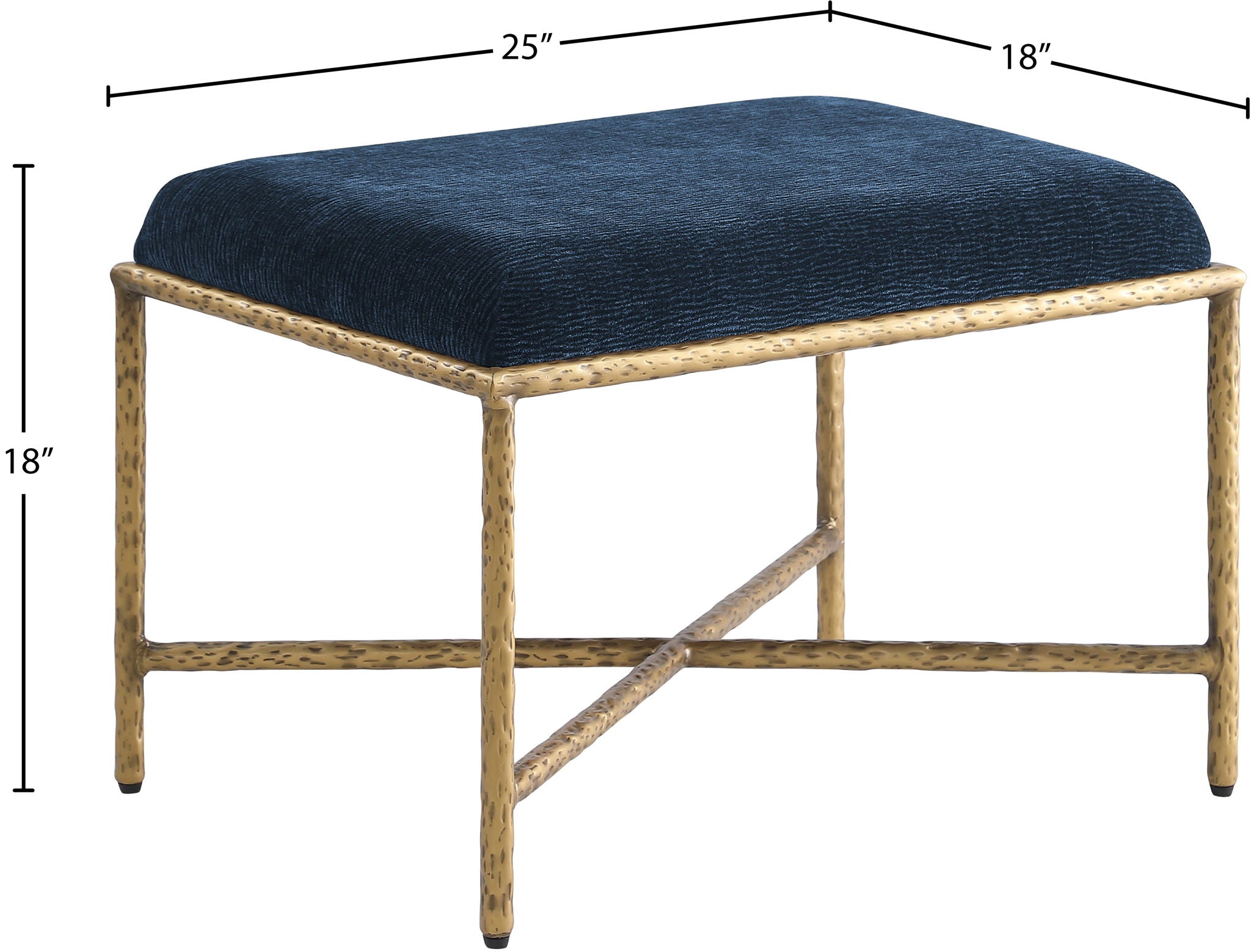 Valley - Bench With Gold Frame