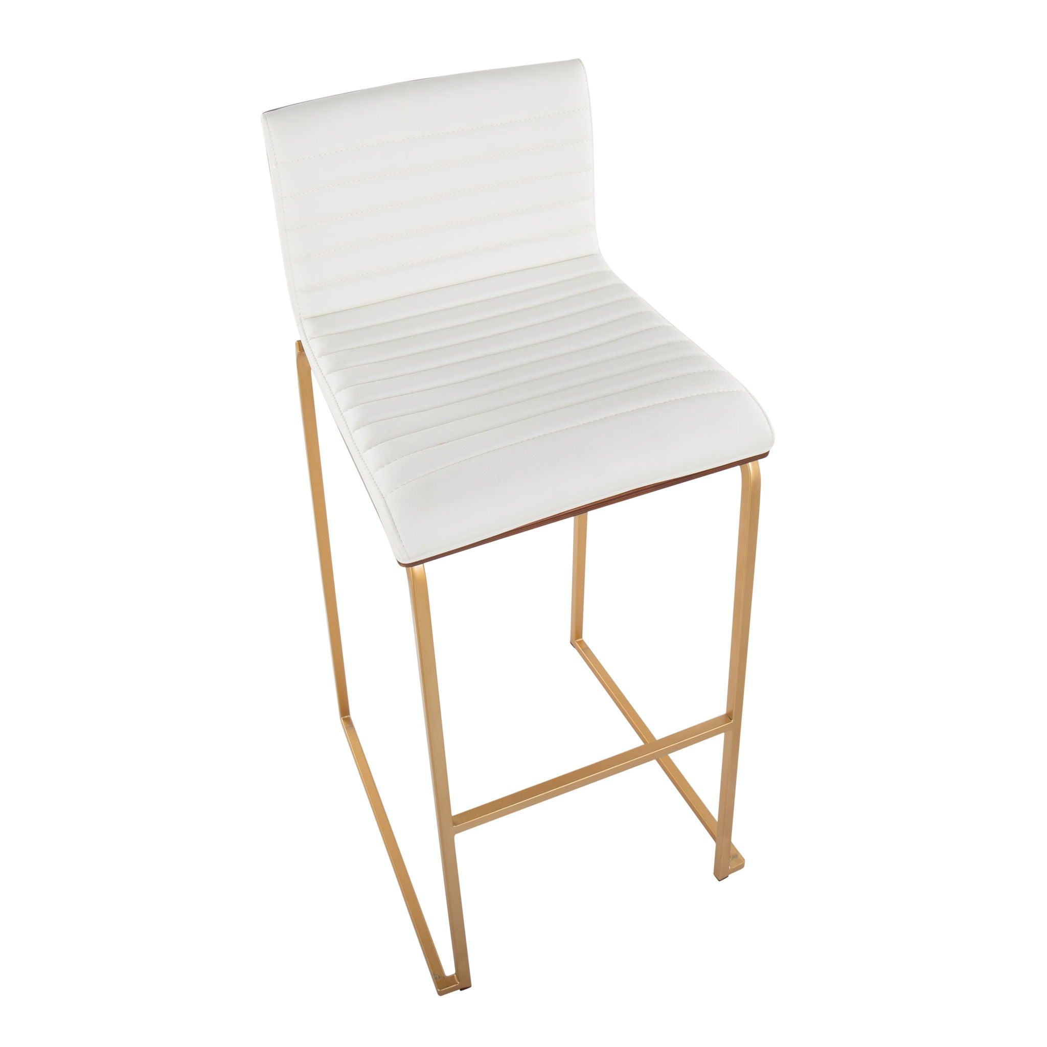 Mason Mara - Contemporary Versatile Desig Fixed Height Barstool (Set of 2)