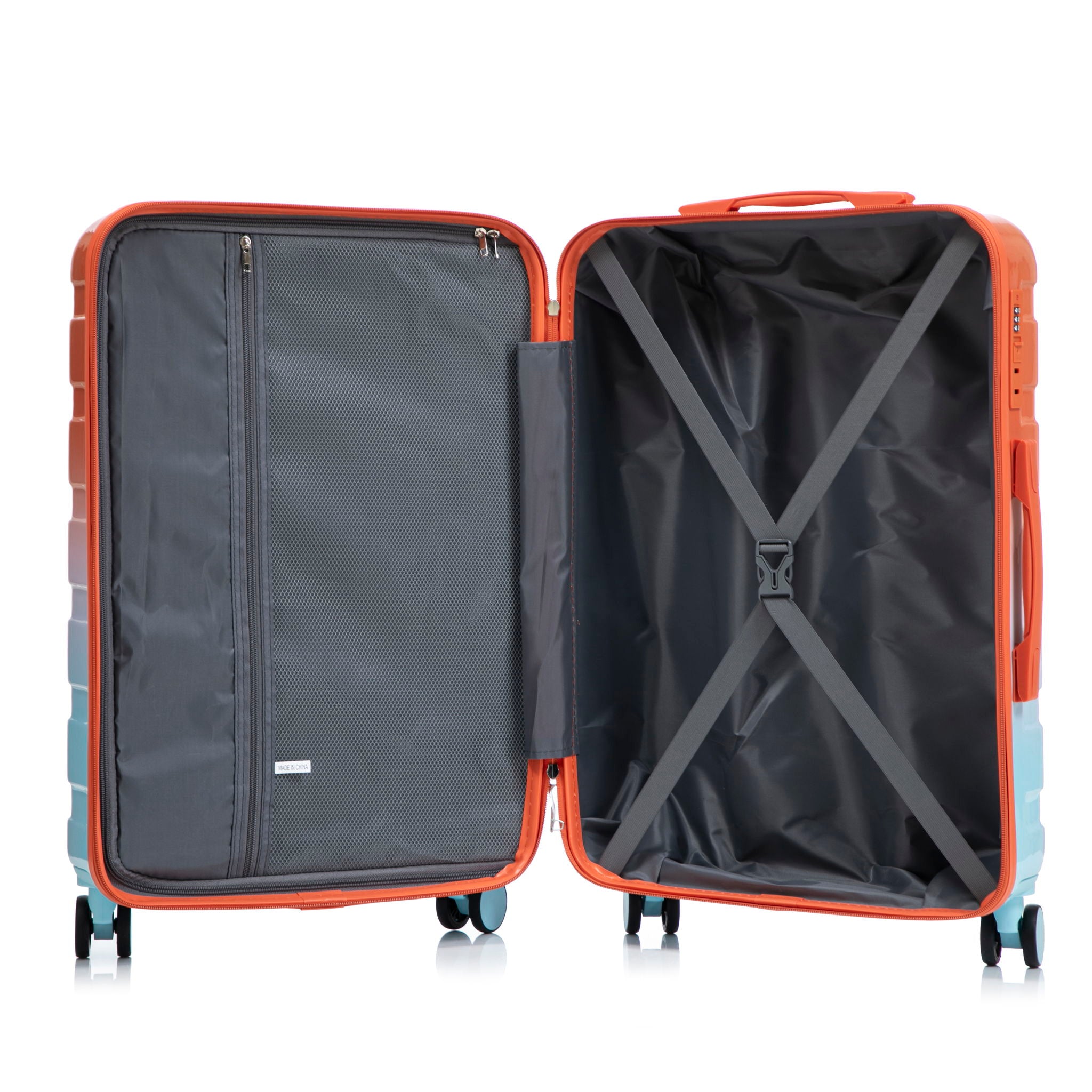 Luggage Set 20" /24" /28" With Combination Lock And Silent Wheels