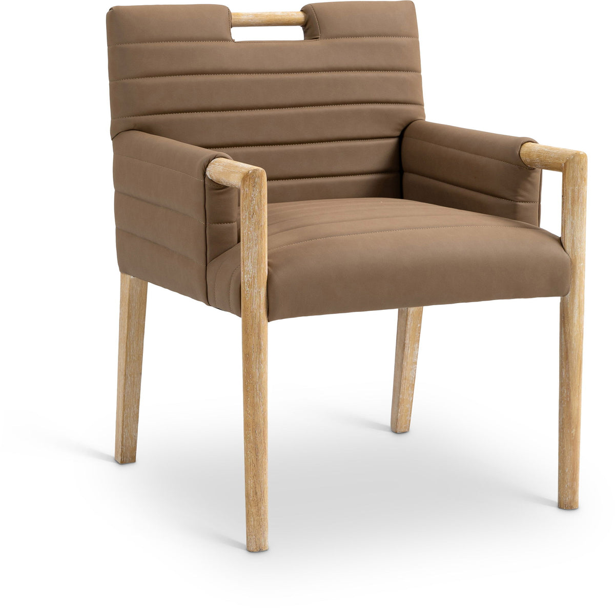 Aimee - Dining Arm Chair - Light Brown Legs