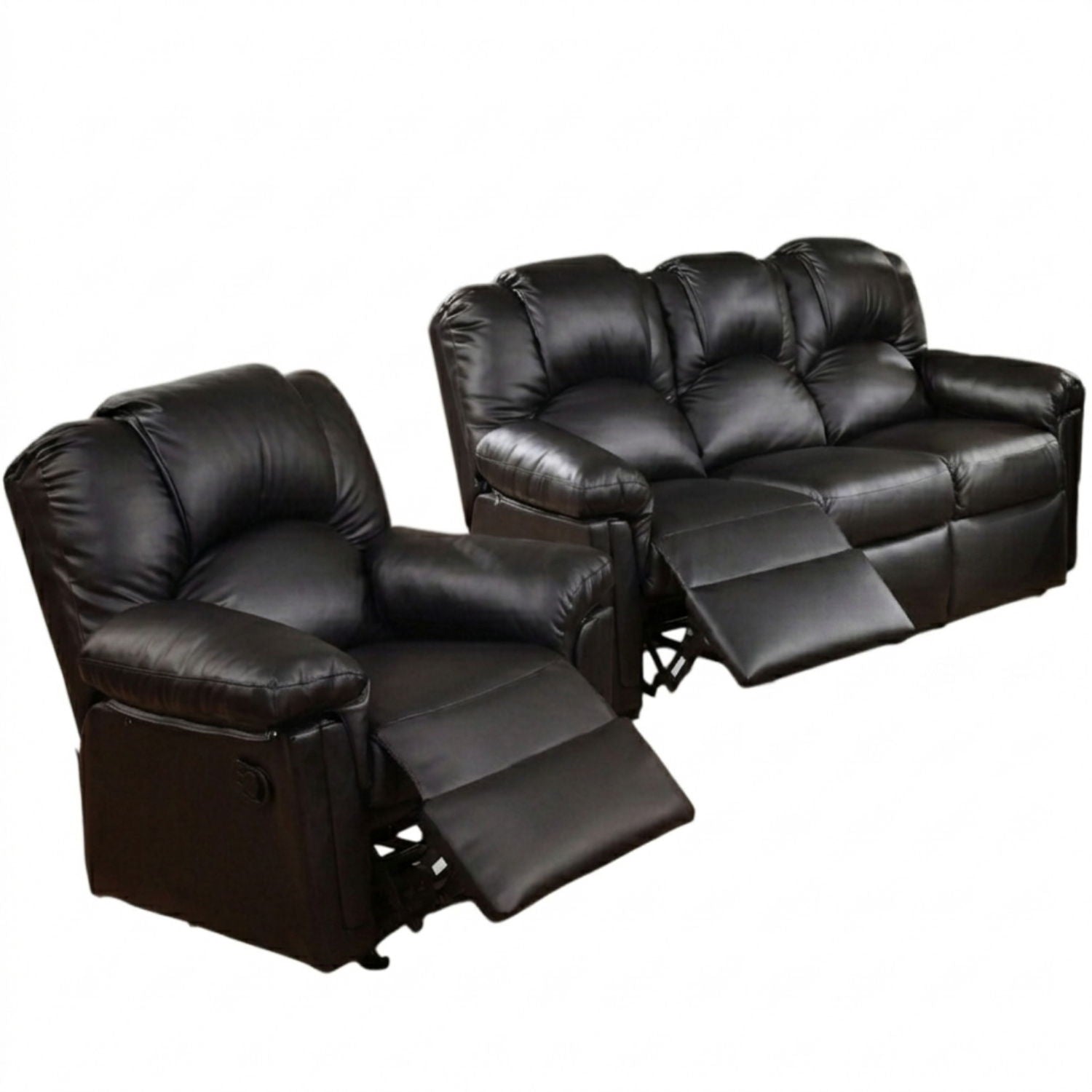 Modern Living Room Set, Cushion Backrest And Pillow Armrest