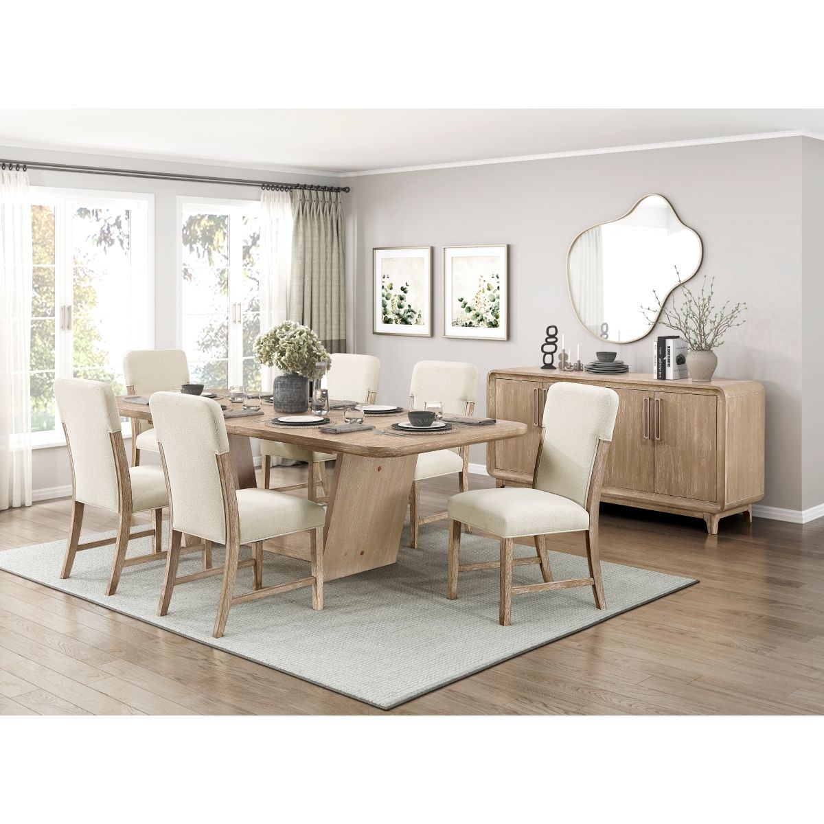 Wilshire - Server - Light Brown