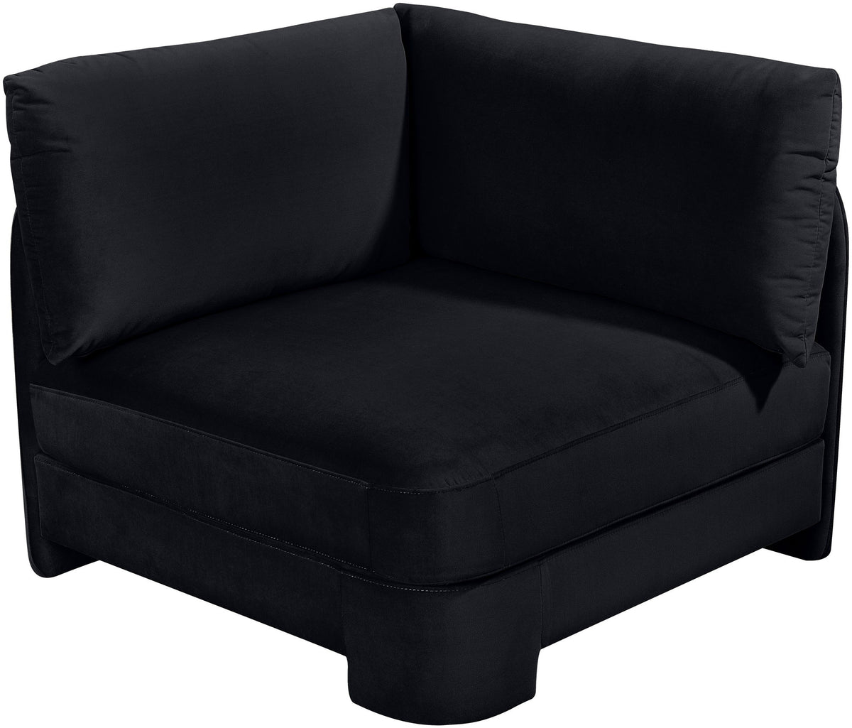Hammond - Velvet Performance Fabric Upholstered Corner Chair