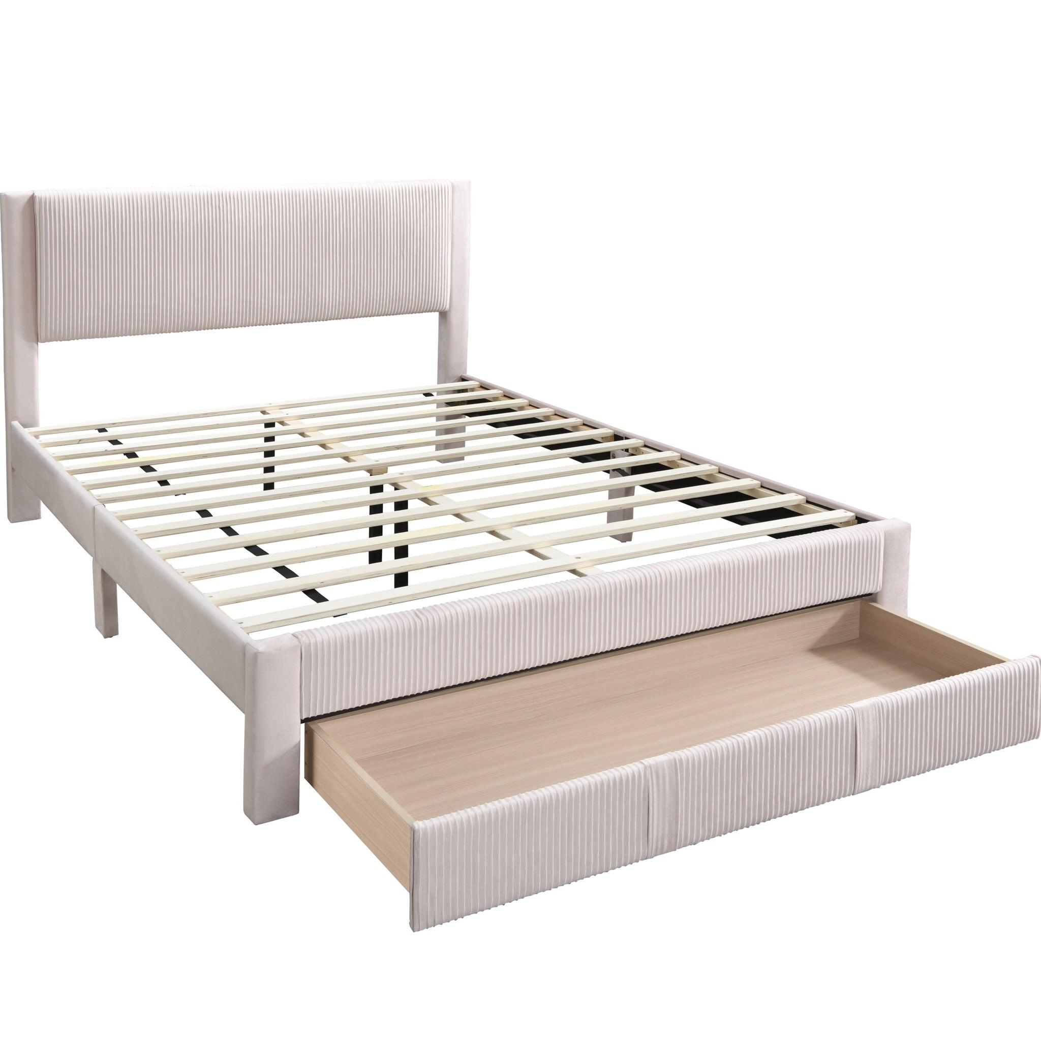Contemporary Bed & Storage Drawer