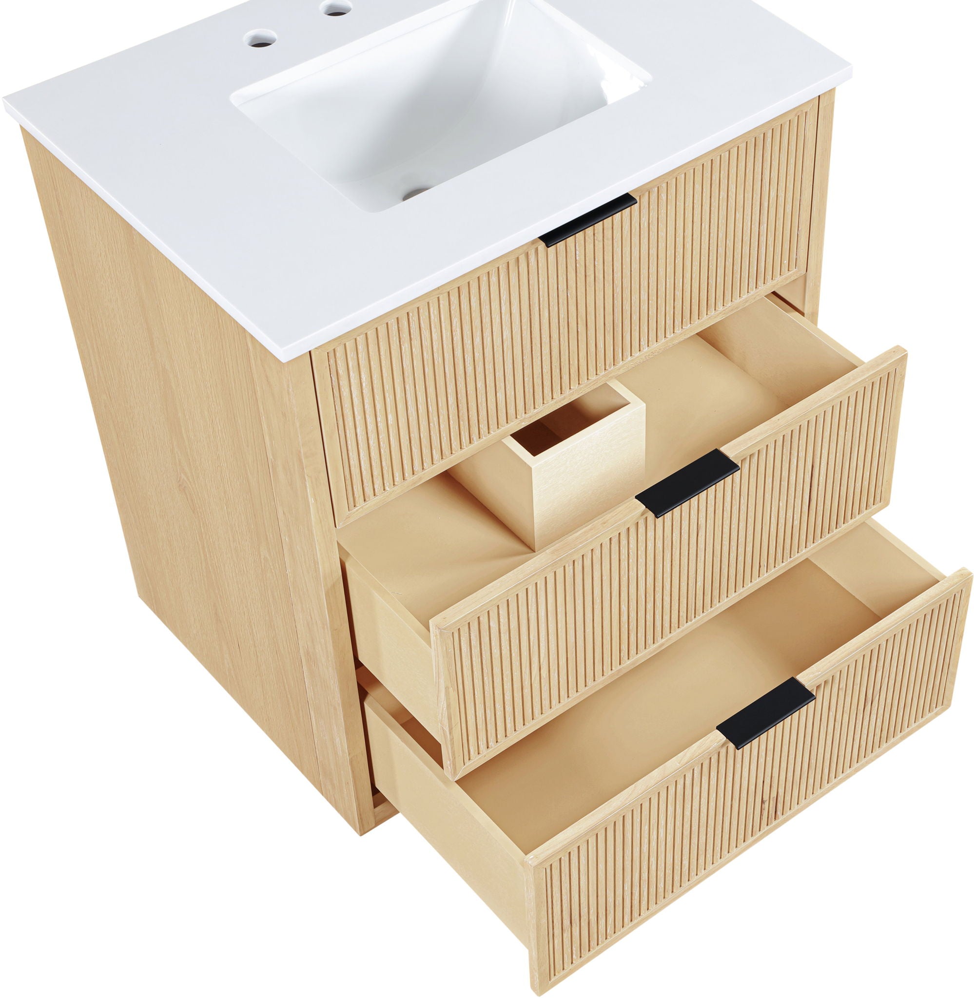 Willard - Engineered Stone And Solid Wood Bathroom Vanity