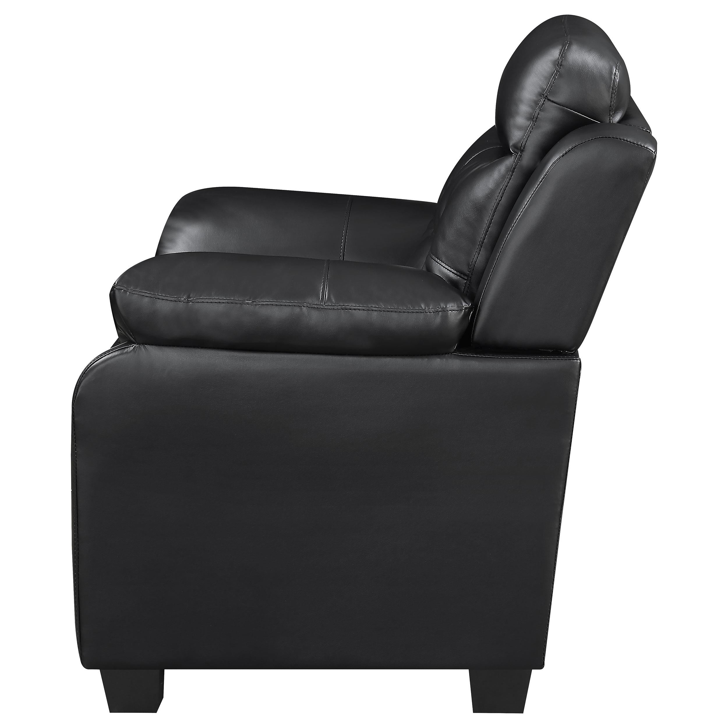 Coaster Furniture Finley Stationary Leatherette Loveseat 506552 IMAGE 4