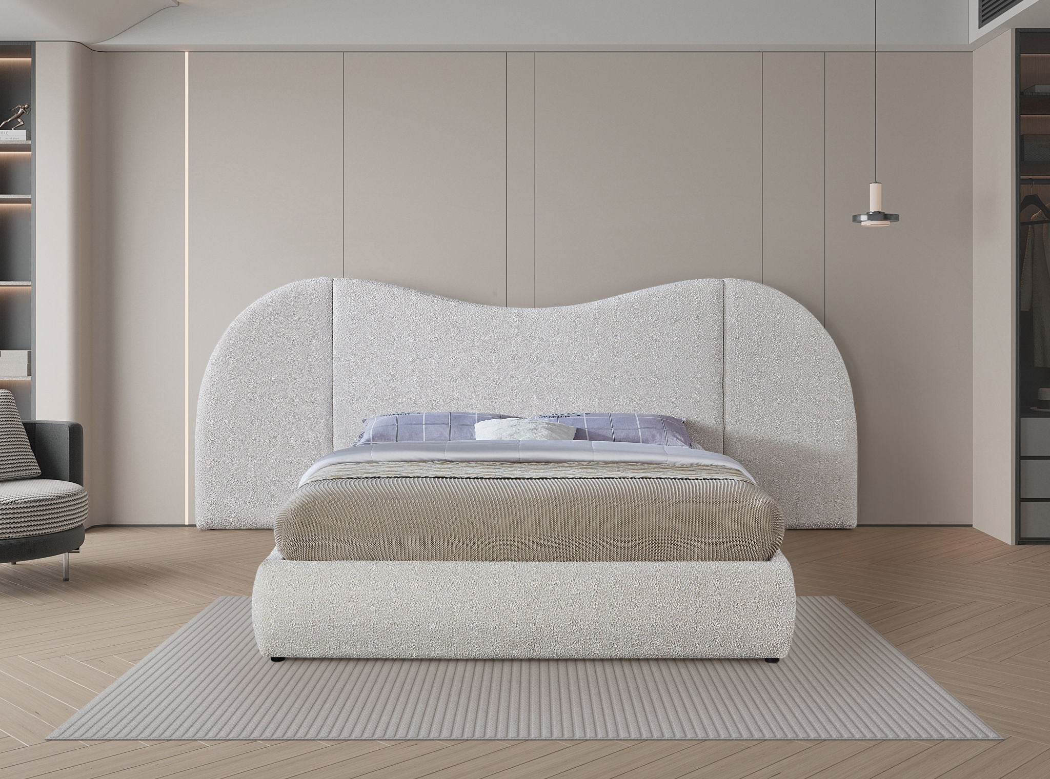 Everest - Boucle Fabric Bed