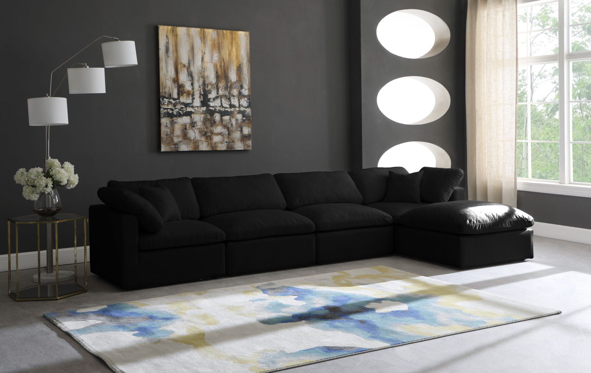 Plush - 5 Piece Modular Sectional
