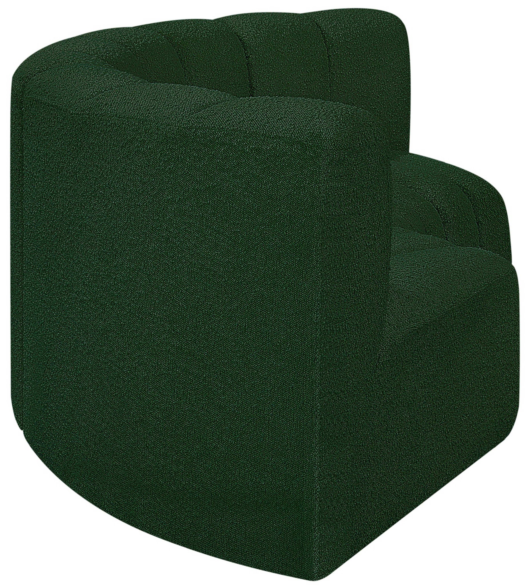 Arc - Boucle Fabric 3 Piece Modular U-Shaped Sofa