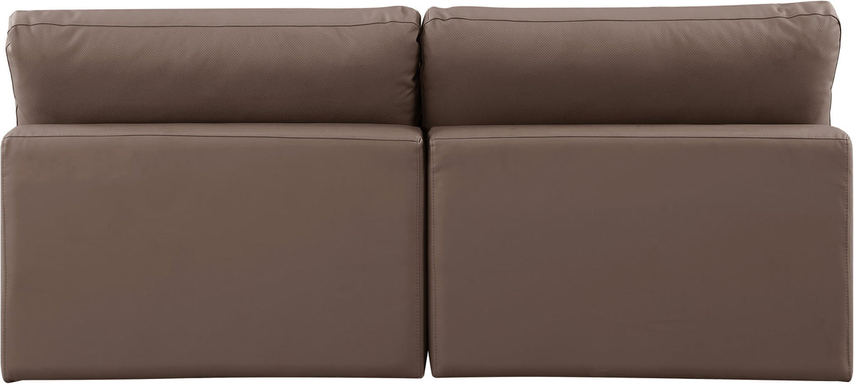 Comfy - Faux Leather Modular Armless Sofa 2 Seats