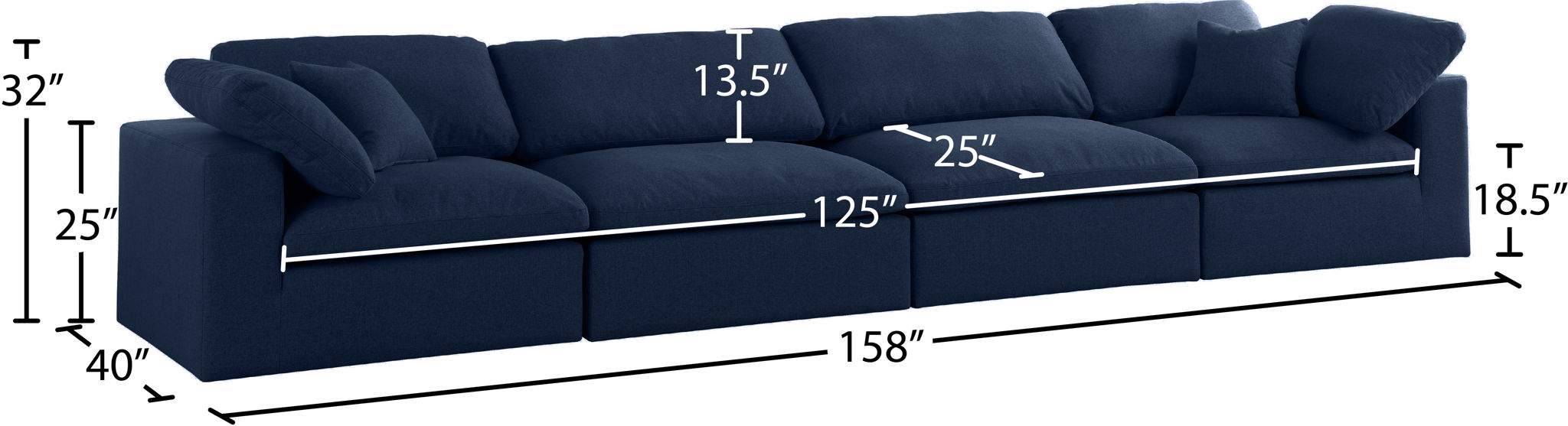 Serene - Modular 4 Seat Sofa