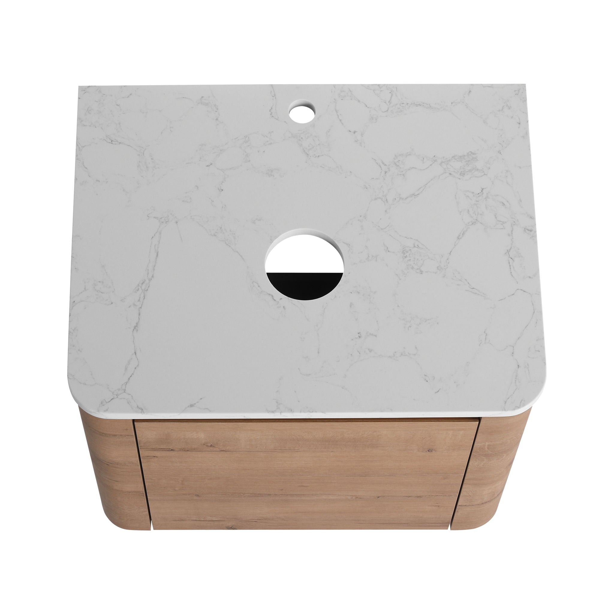 Wall Mounted Bathroom Vanity & Art Sink & 1 Soft Close Door