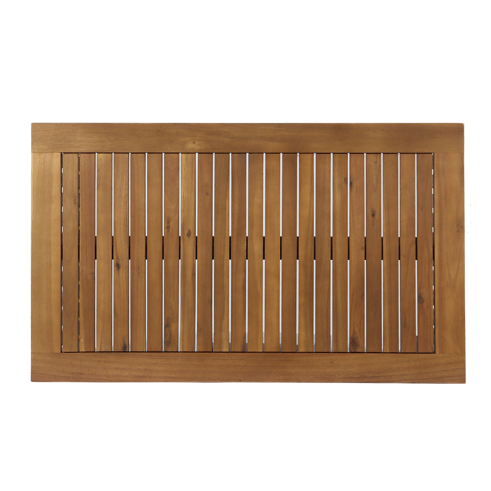 Acacia Wood Rectangular Patio Coffee Table For Outside