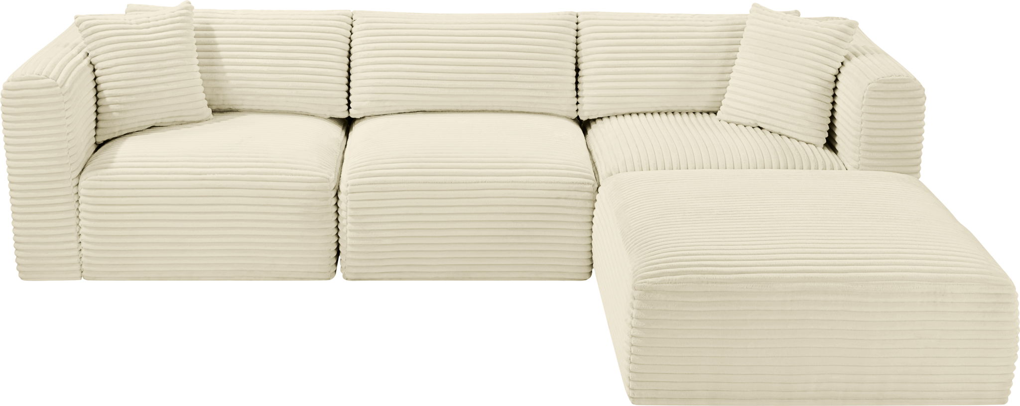 Shaggy - 4 Piece Modular Sectional