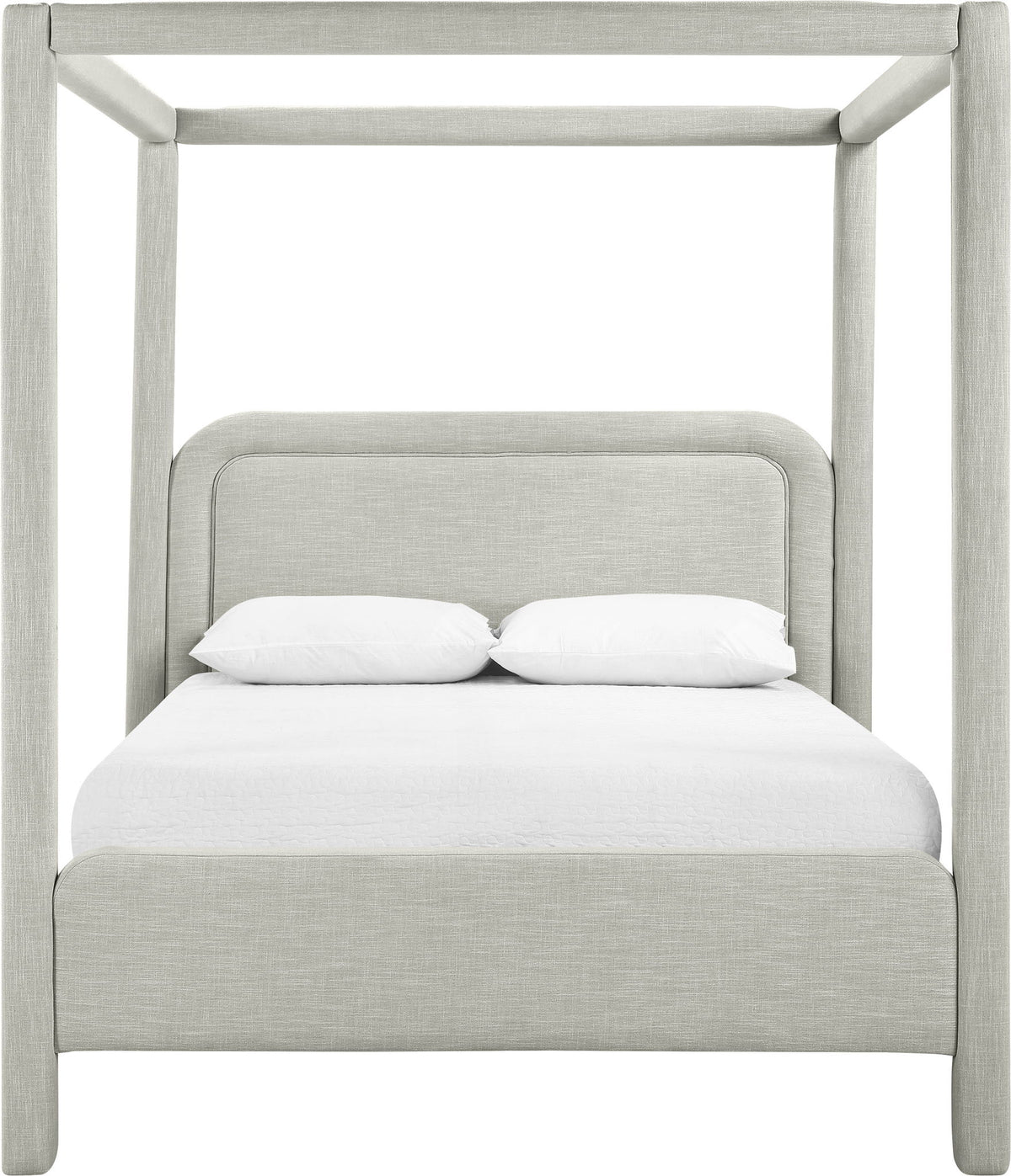Salina - Linen Textured Fabric Upholstered Bed