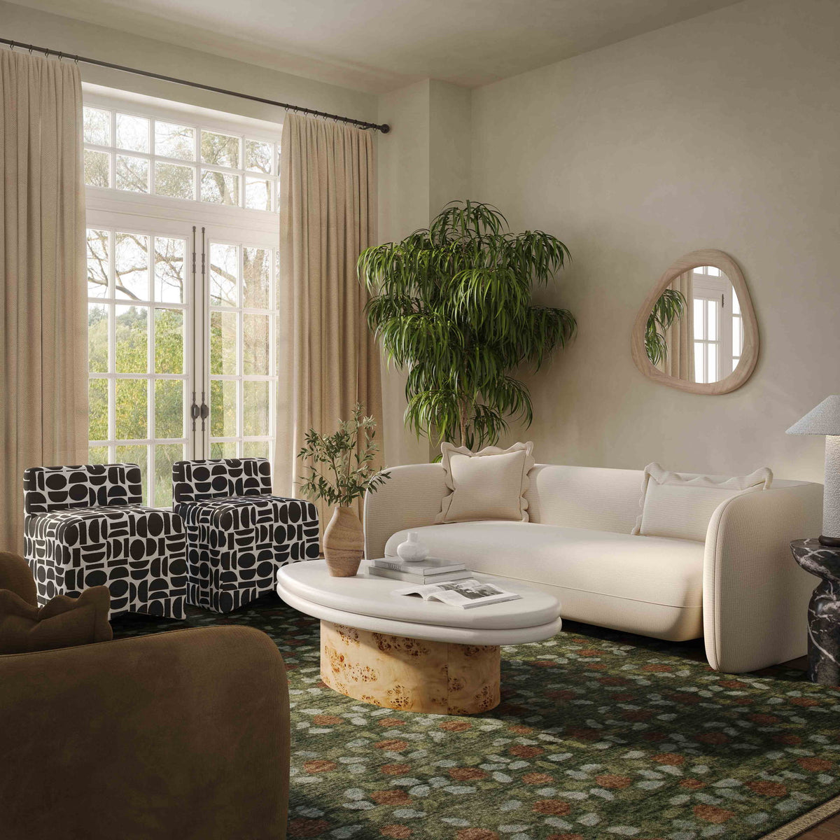 Lou - Fabric Loveseat
