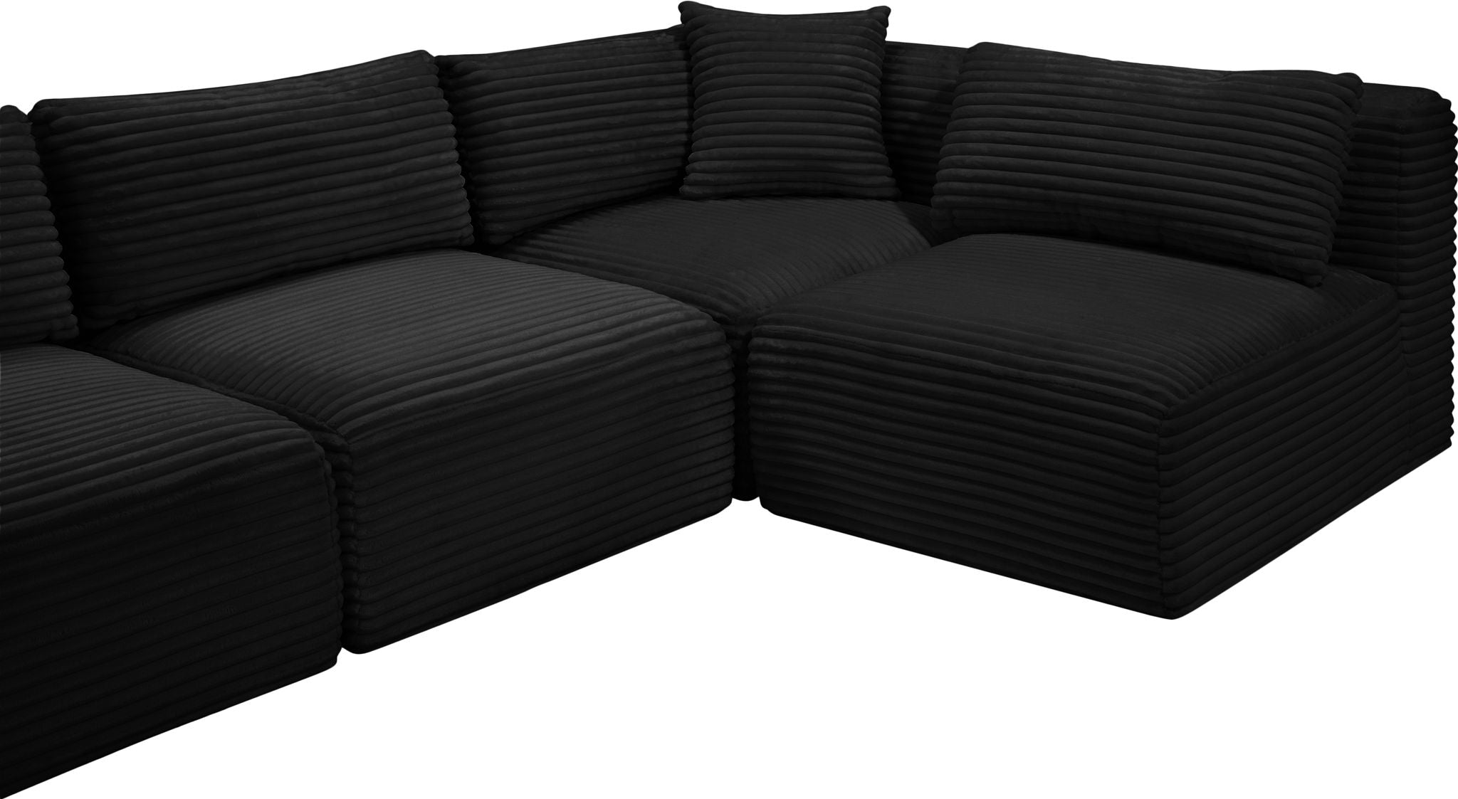 Shaggy - 4 Piece Modular Sectional