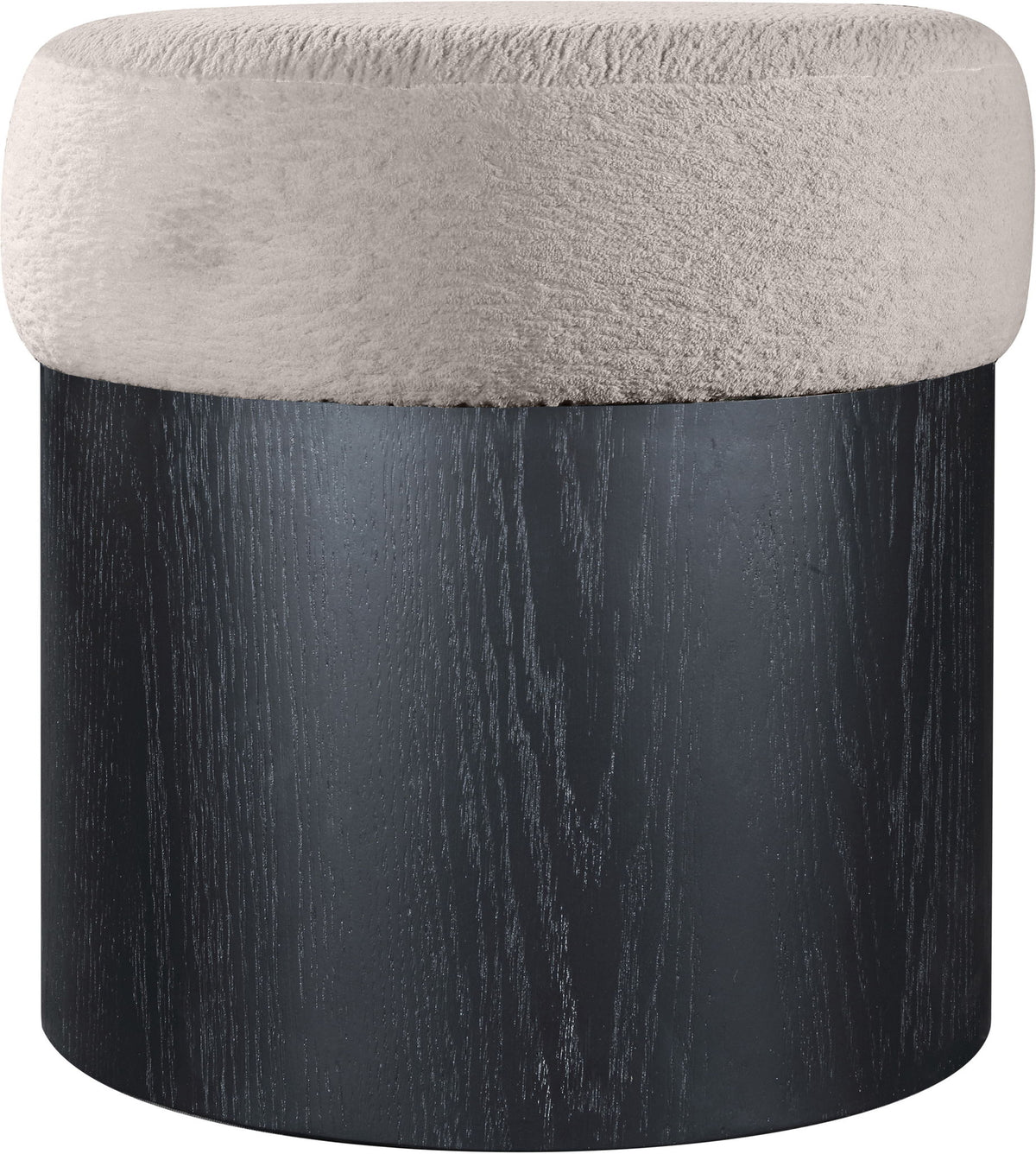 Nimes - Ottoman / Stool With Black Base