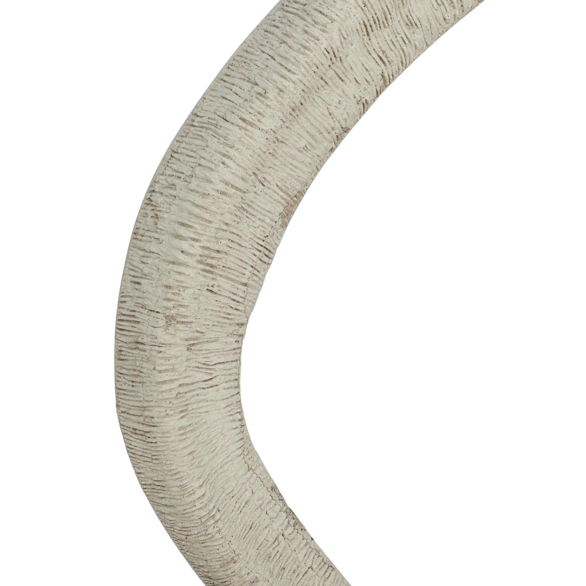 Orpheus - 35" x 31" Ribbed Wall Mirror - Faux Stone