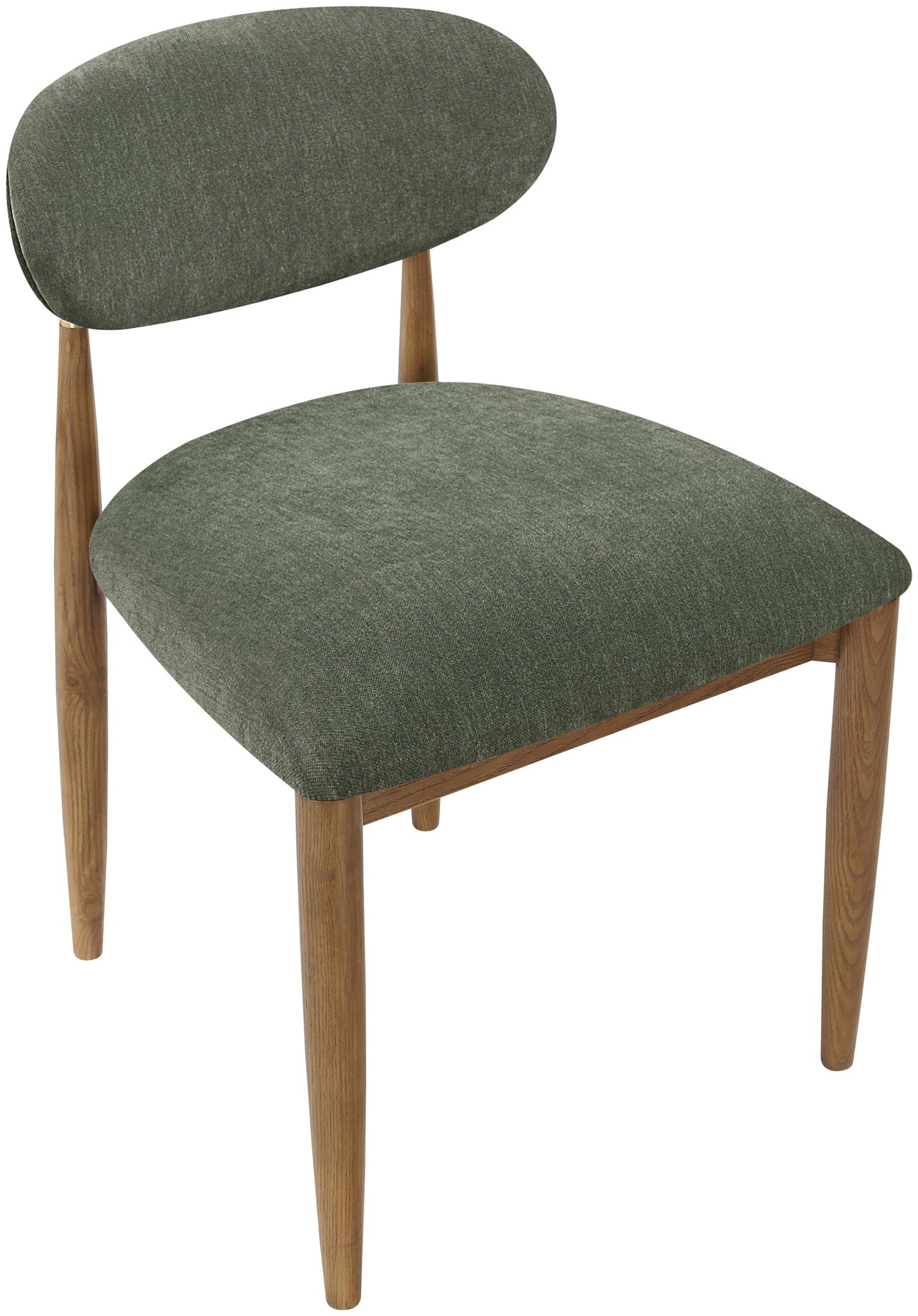 Riccio - Fabric Dining Side Chair (Set of 2) - Walnut Frame