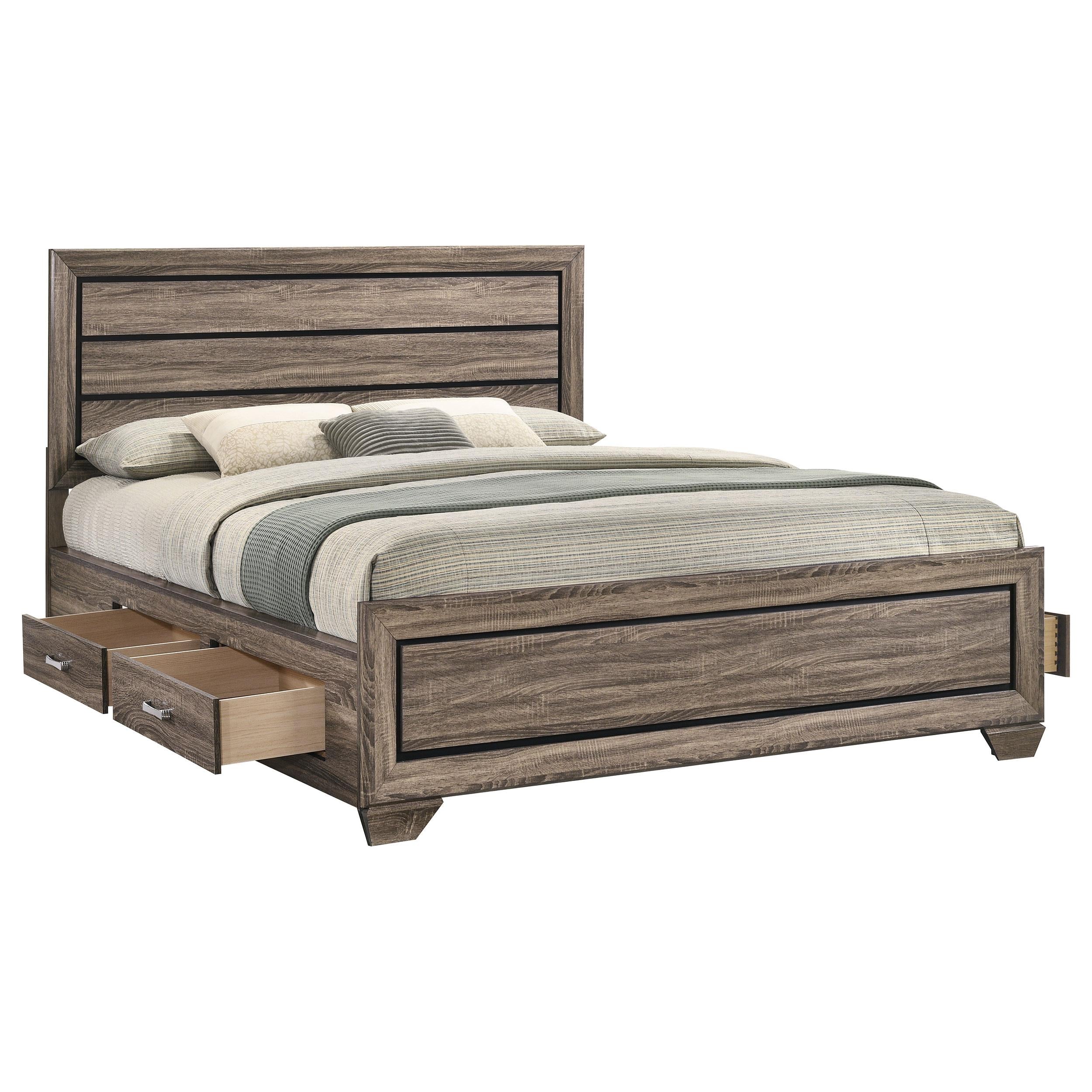 Diamond Modern Furniture COA Kauffman California King Panel Bed with Storage 204190KW IMAGE 4