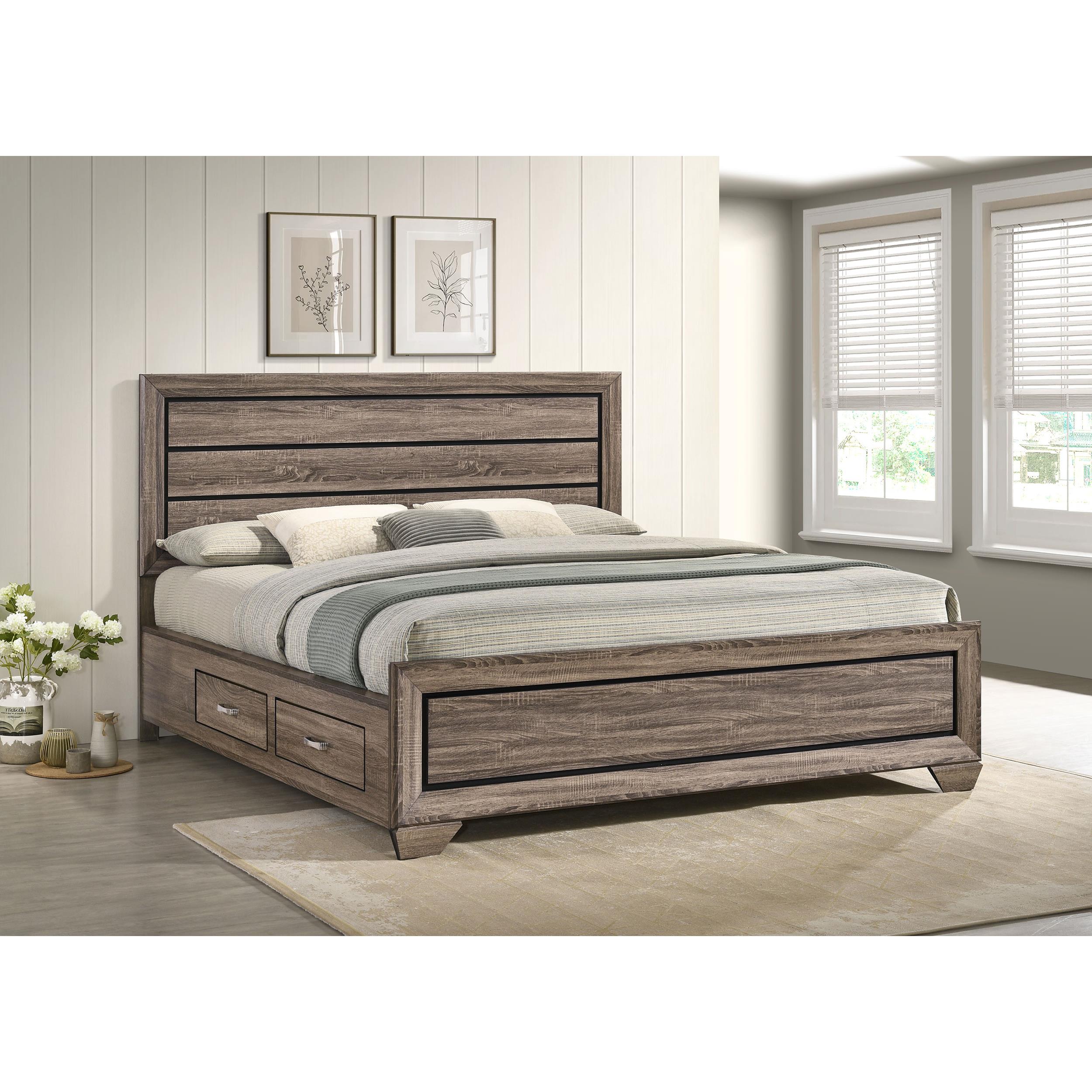 Diamond Modern Furniture COA Kauffman California King Panel Bed with Storage 204190KW IMAGE 9