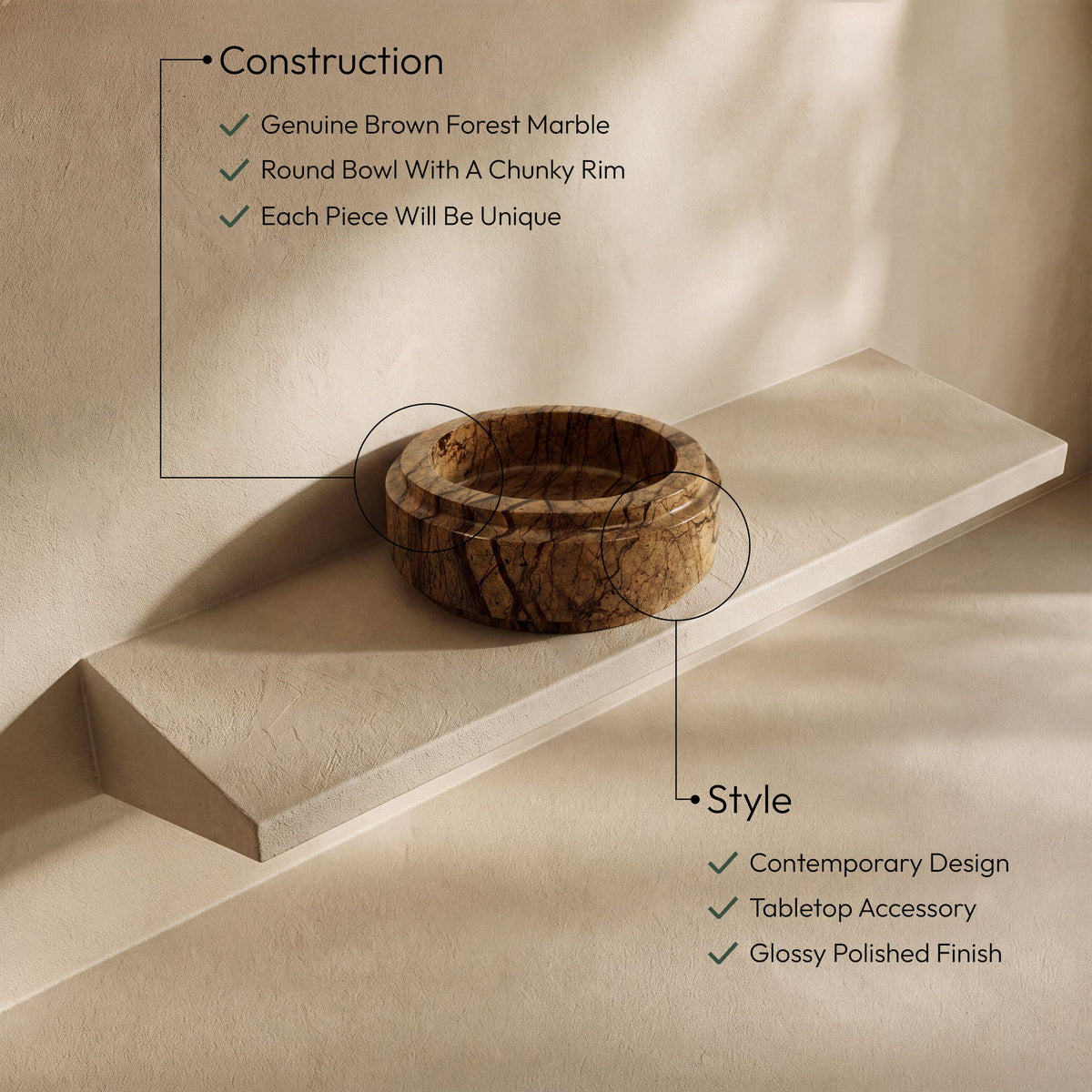 Parsons - Genuine Marble Bowl