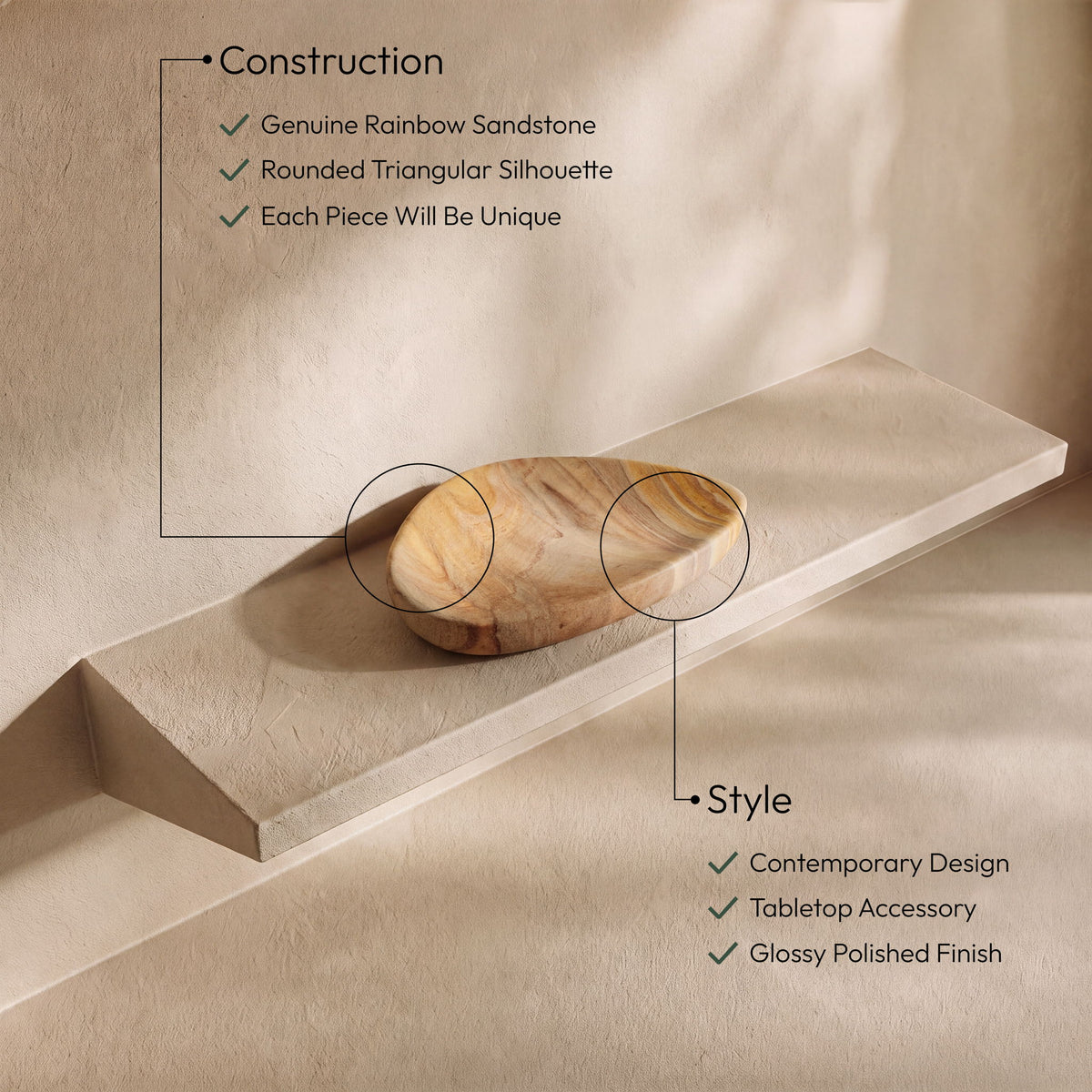 Whelan - Sandstone Bowl - Sand