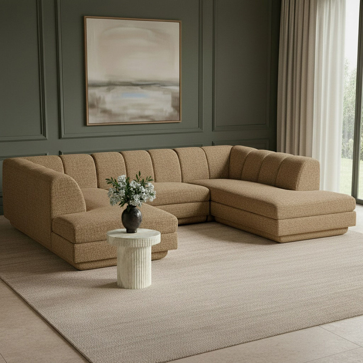 Modari - Sectional - Brown