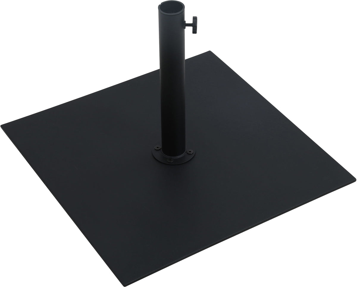 Fiji - Aluminum Patio Umbrella With Square Black And White Base