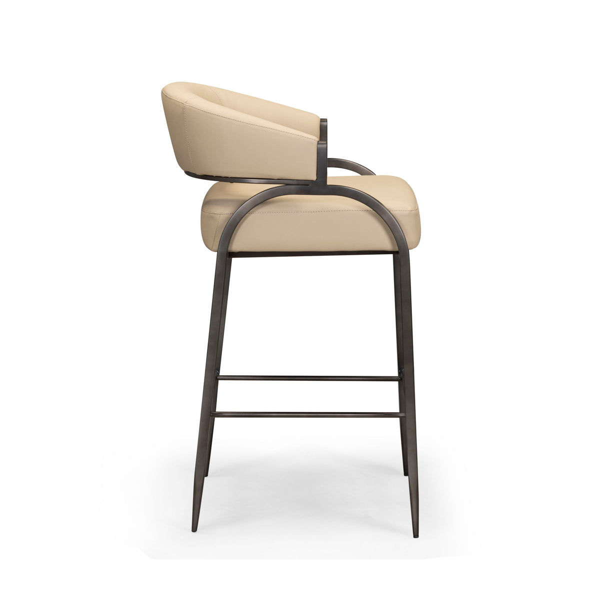 Tatum - Performance Vegan Leather Counter Stool - Taupe