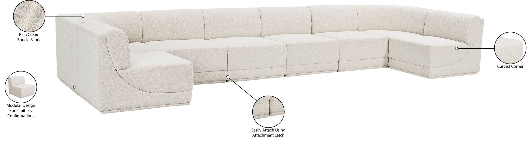 Ollie - 8 Piece Modular Sectional