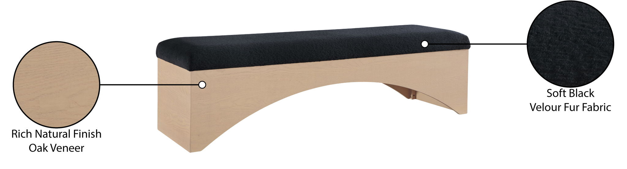 Lawson - Bench With Natural Base