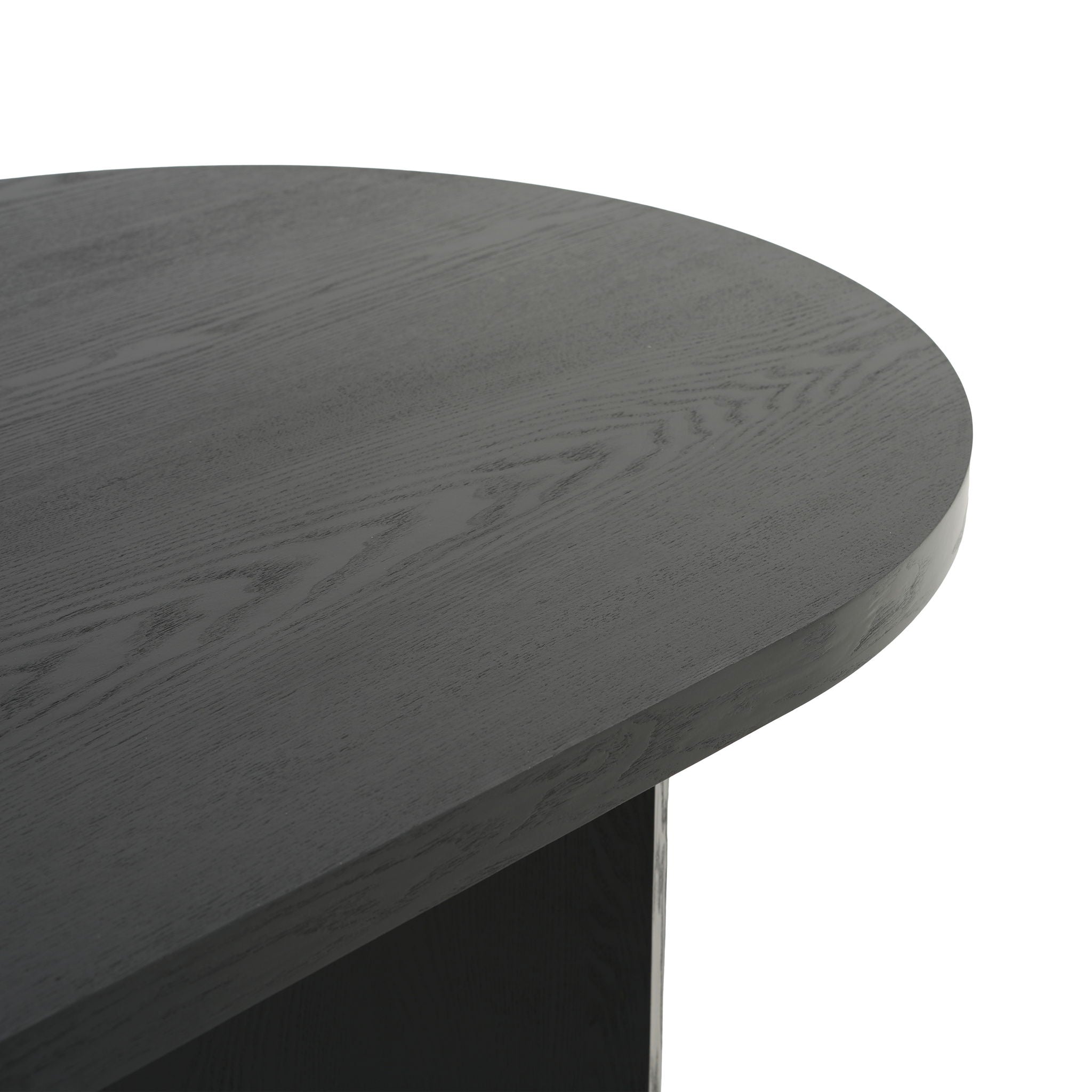 Dining Table With Curved Legs - Black