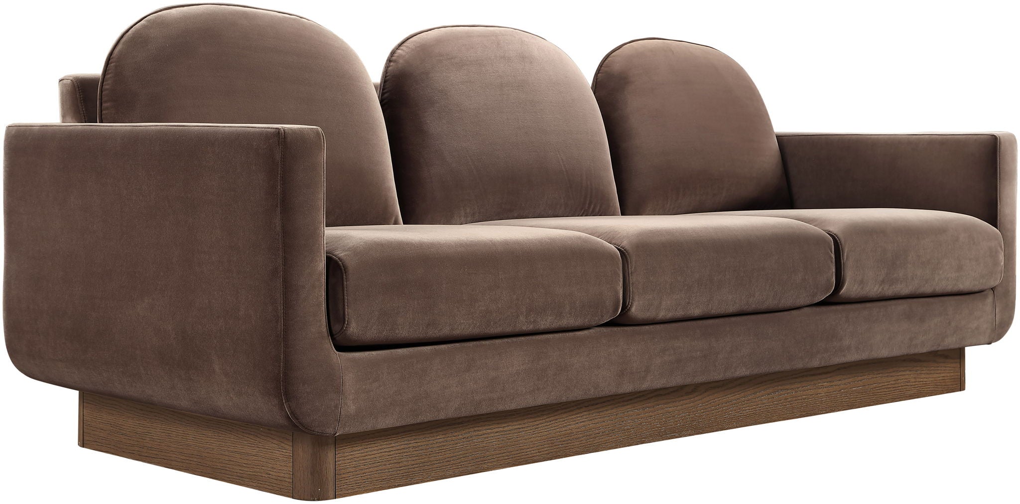 Diviento - Velvet Performance Fabric Upholstered Sofa