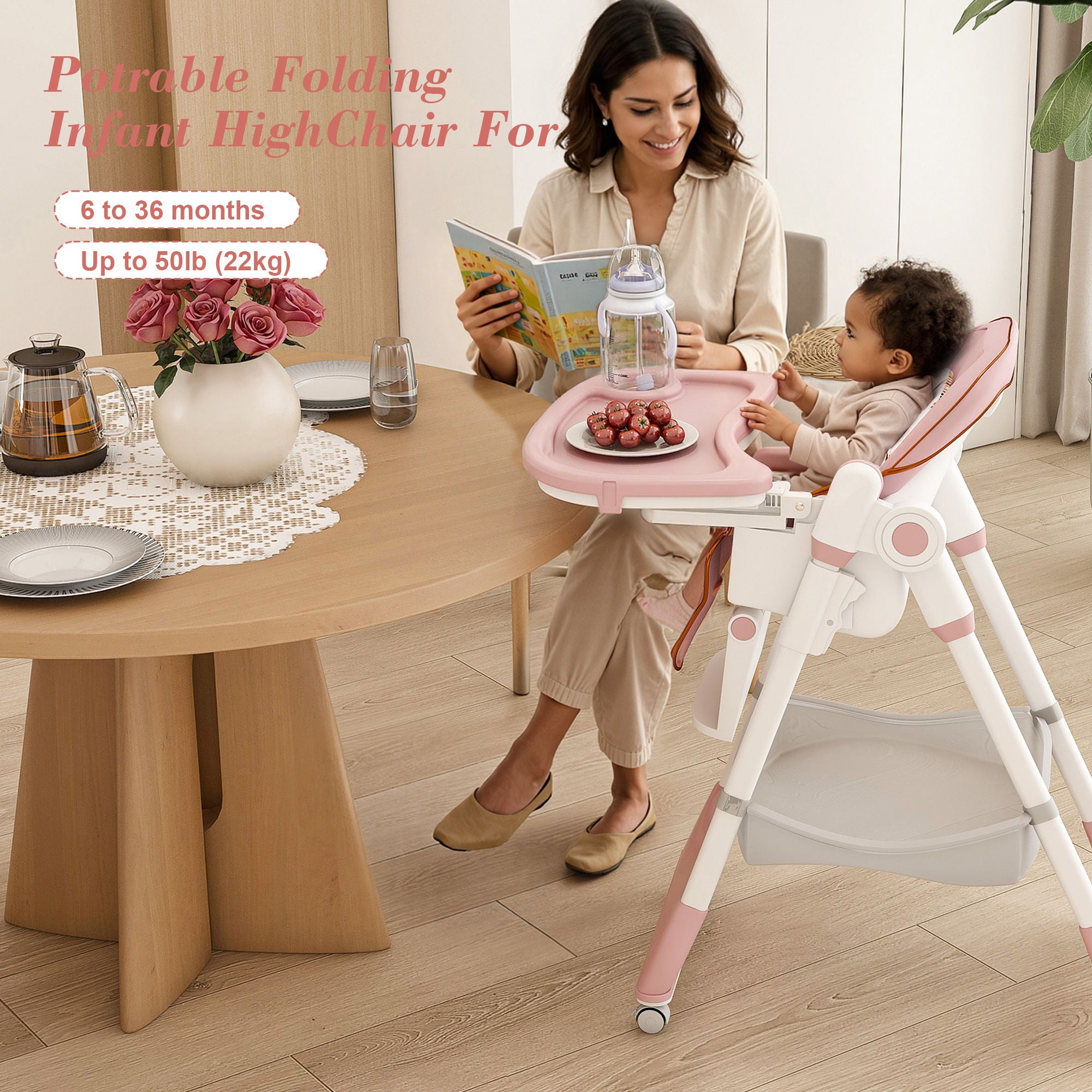 Adjustable Baby High Chair