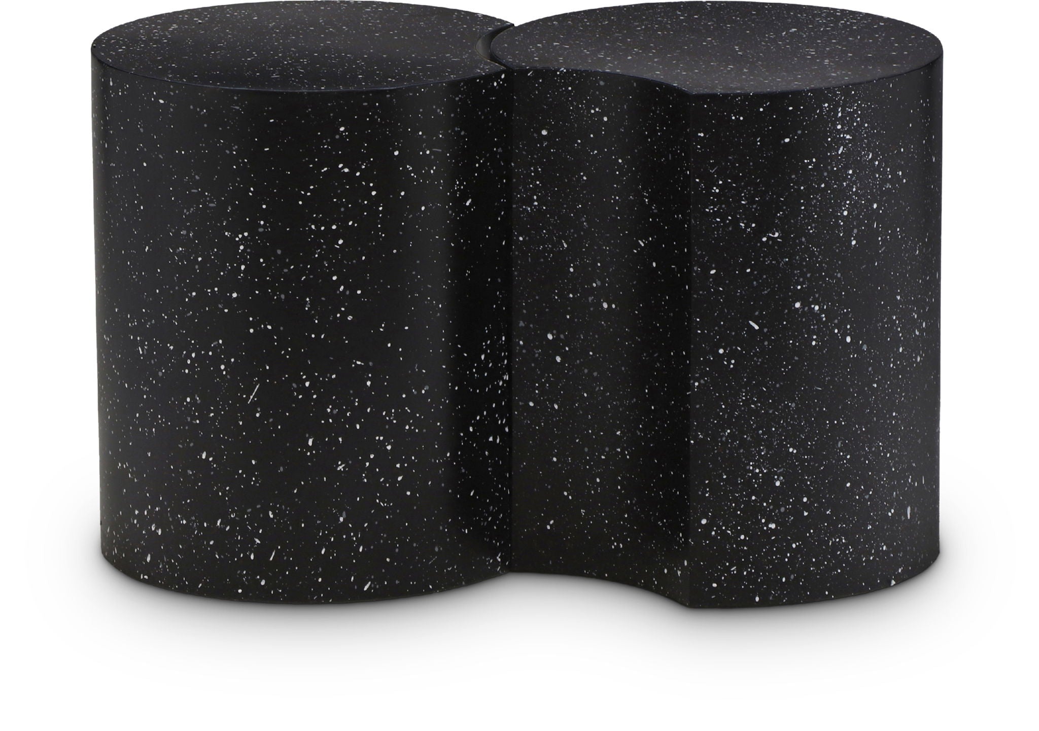 Dimple - 2 Piece Modular End Table - Terazzo Finish