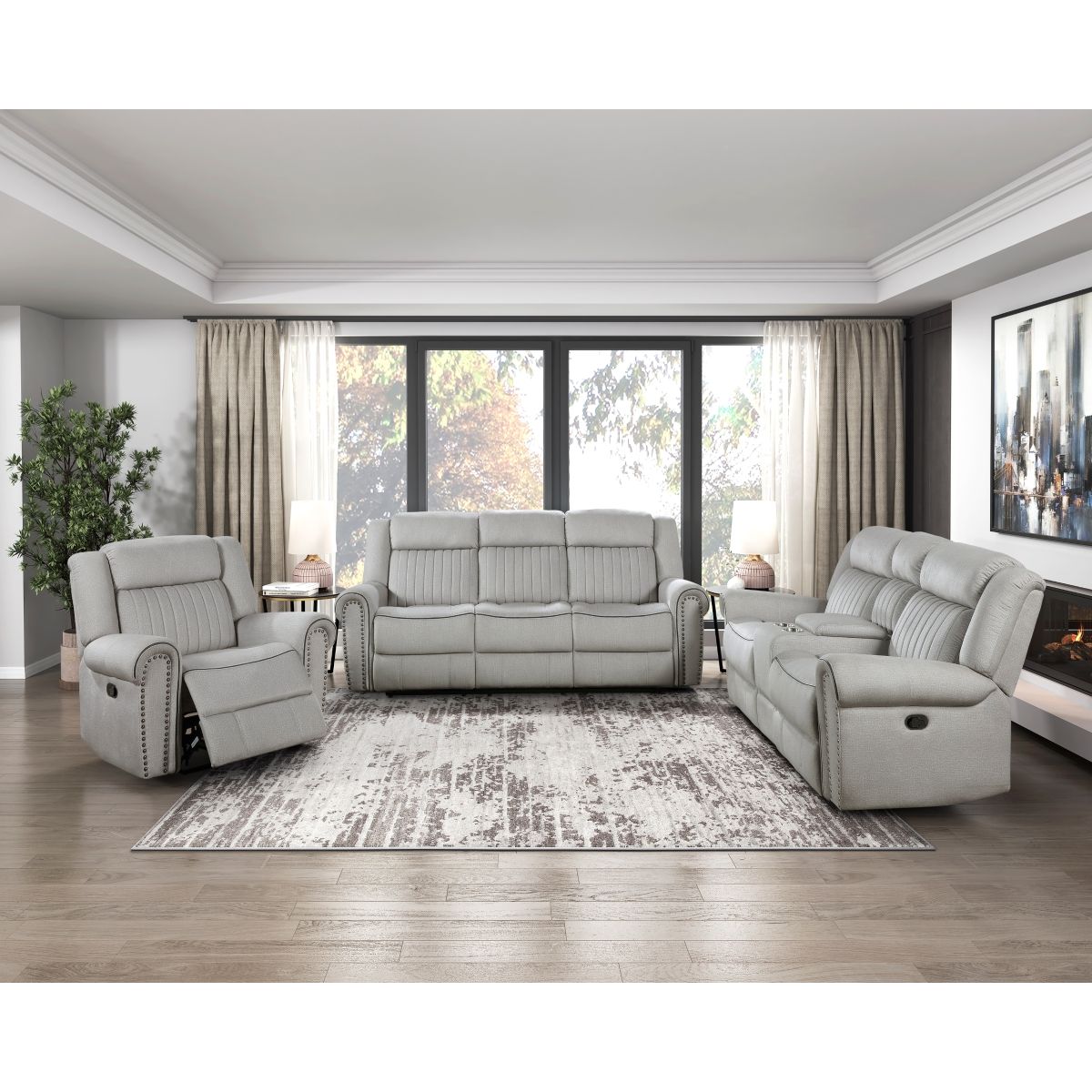 Brennen - Double Reclining Loveseat With Center Console