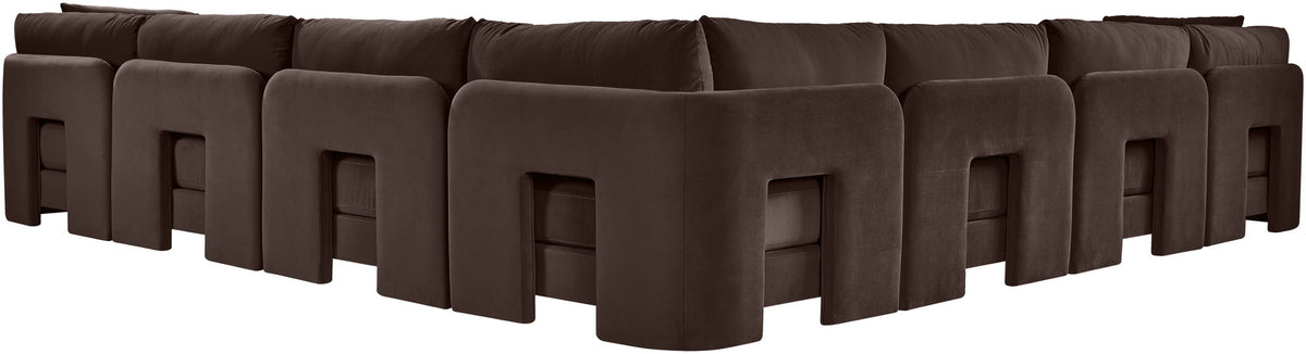 Hammond - Velvet Performance Fabric Upholstered 7 Piece Corner Sectional