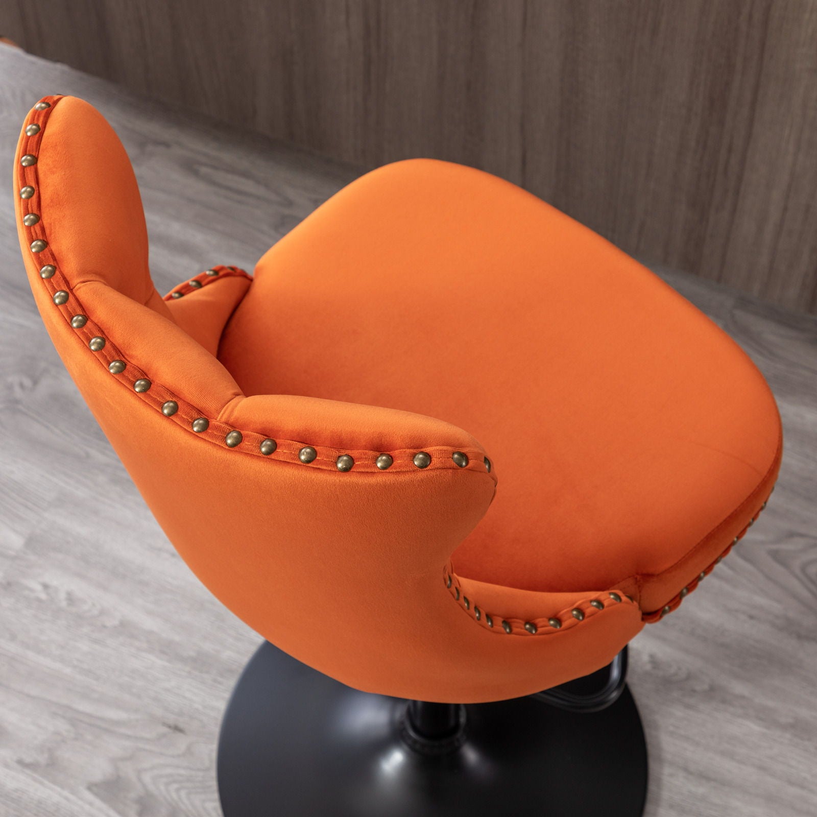 Swivel Barstools Adjusatble Seat Height, Modern Upholstered Bar Stools With Backs Comfortable Tufted For Home Pub And Kitchen Island (Set of 2)