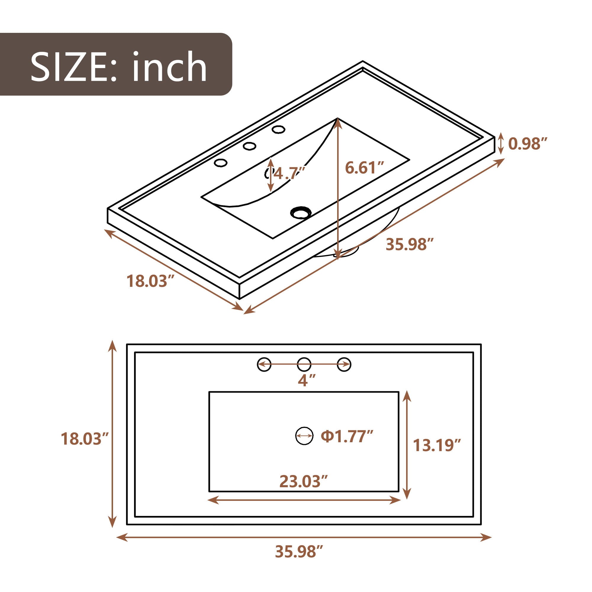 Modern Bathroom Vanity With Sink Combo, 6 Drawers And 1 Cabinet