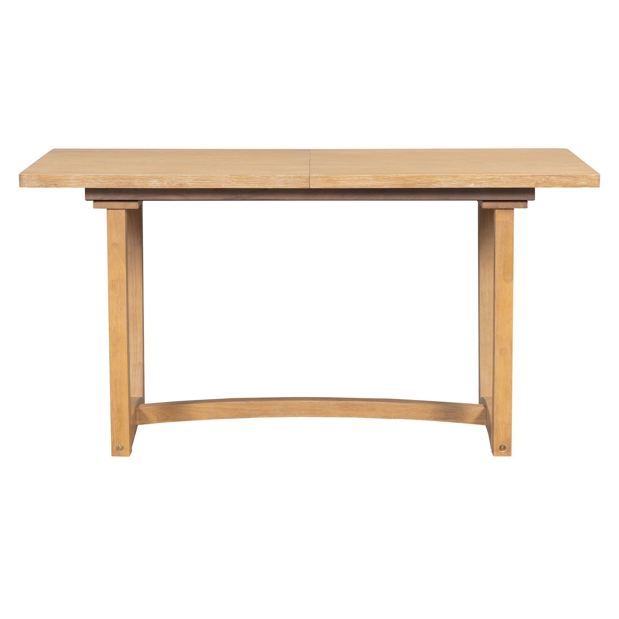 Rectangular Extendable Dining Table Set With 6 Upholstered Chairs