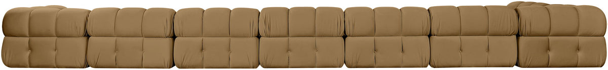 Orin - Velvet Performance Fabric Upholstered 8 Piece L-Shaped Sectional